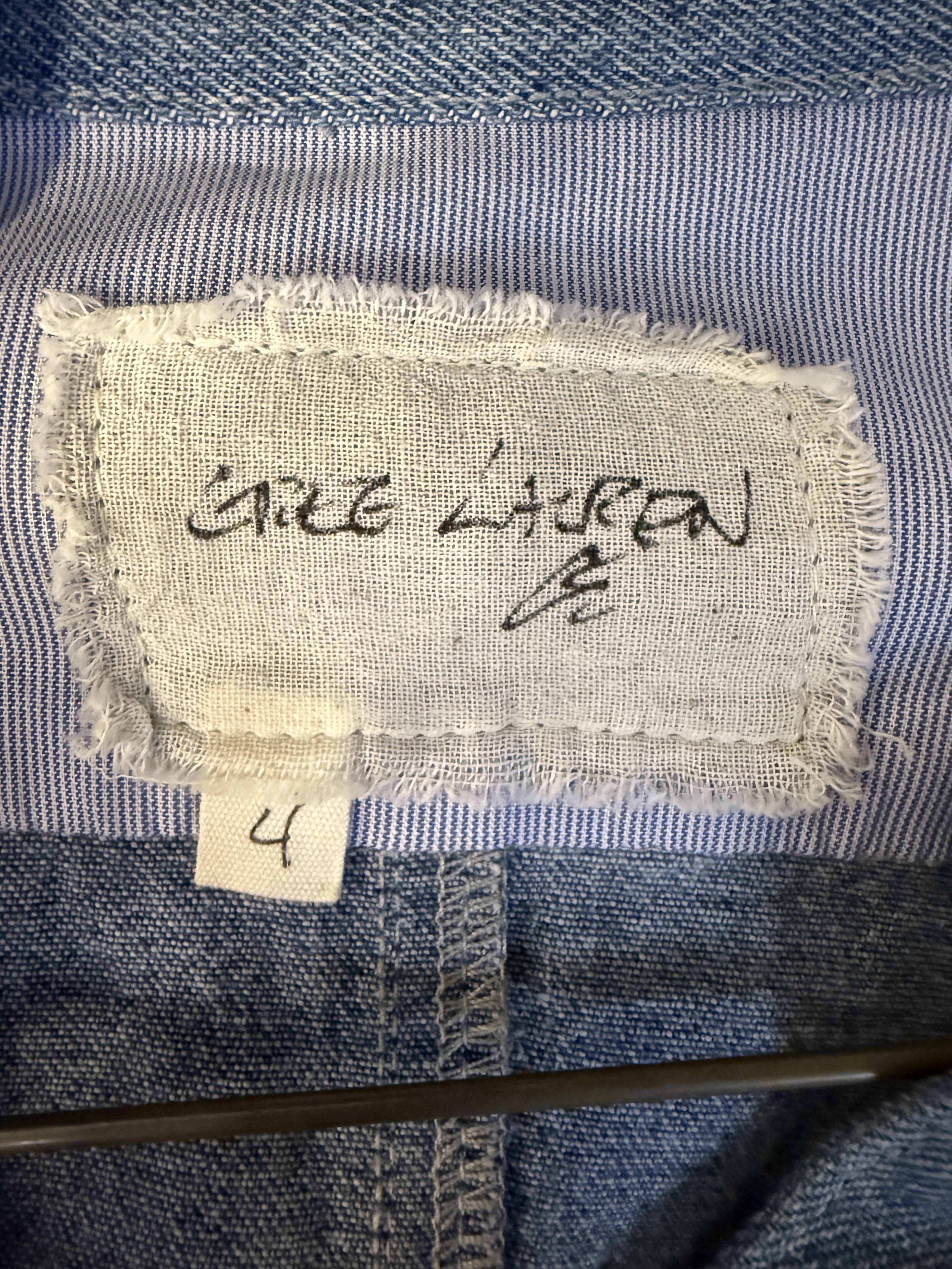 Greg Lauren $1495 Greg Lauren Mixed Vintage Denim Western Zip Studio Size US XL / EU 56 / 4 - 7 Thumbnail