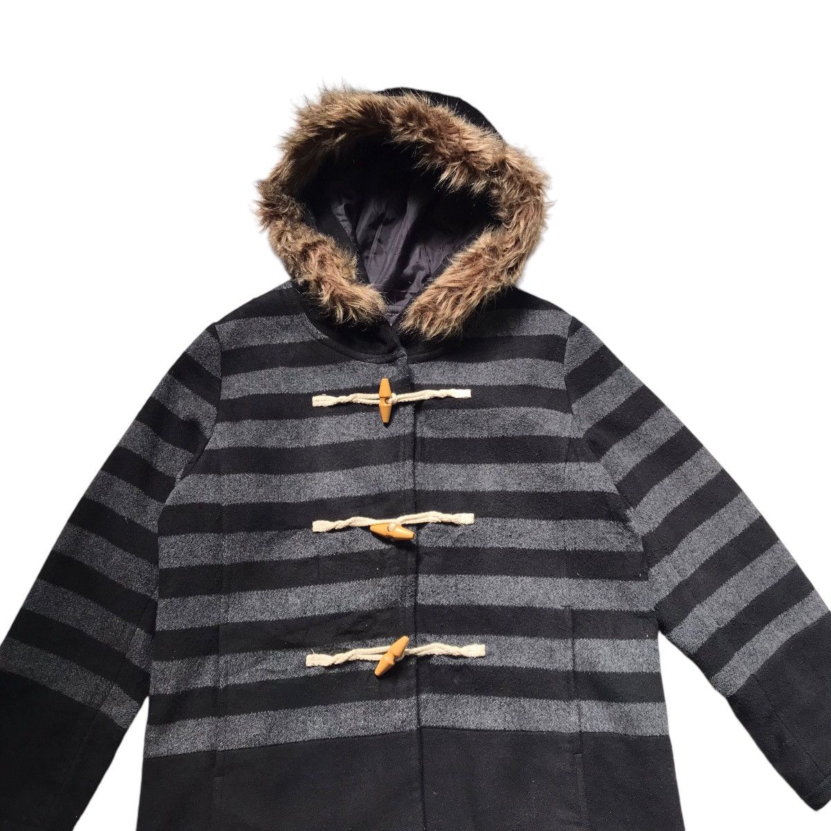 Le Grande Bleu (L.G.B.) Gothic LGB If Six Was Nine Style NICE CLAUP Faux Fur Jacket Size US M / EU 48-50 / 2 - 4 Thumbnail