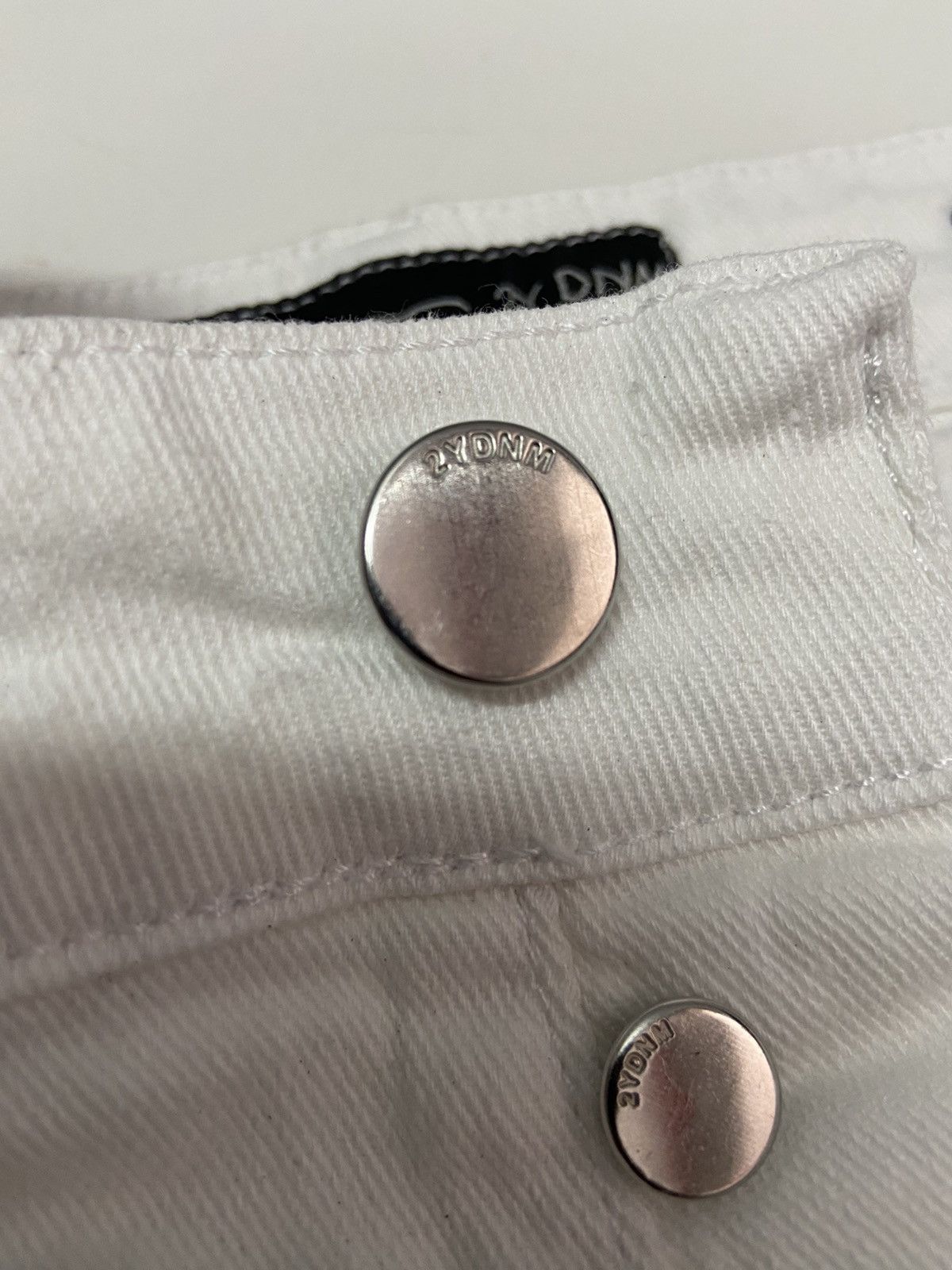 Japanese Brand 2Y DENIM WHITE BLACK JEANS Size US 31 - 9 Thumbnail