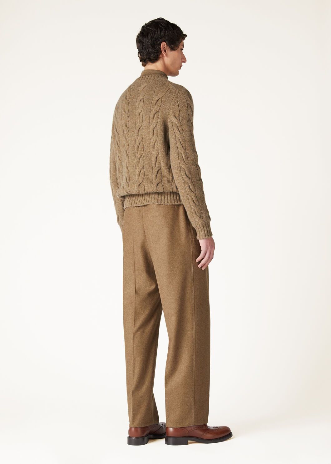 Loro Piana o1w1db10725 FAO3412 Napier Crewneck Sweater in Brown Size US L / EU 52-54 / 3 - 5 Thumbnail