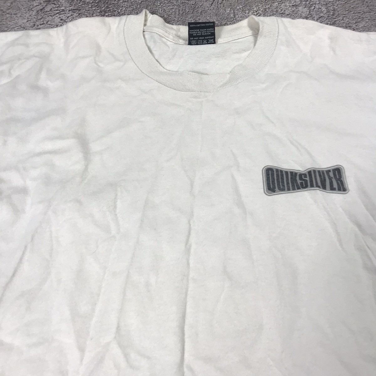 Vintage Vintage 90s Quicksilver Graphic Tee Sun Faded Skate Baggy XL Size US XL / EU 56 / 4 - 3 Thumbnail