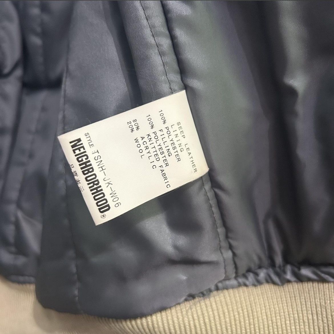 Neighborhood Neighborhood Japan 2003 Real leather Bomber Jacket Size US XS / EU 42 / 0 - 8 Thumbnail