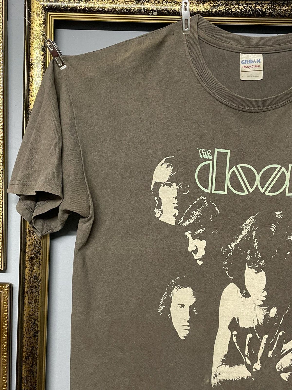 Band Tees Vintage Original The Doors Line Up Face Photo Tee Faded Band Size US L / EU 52-54 / 3 - 3 Thumbnail