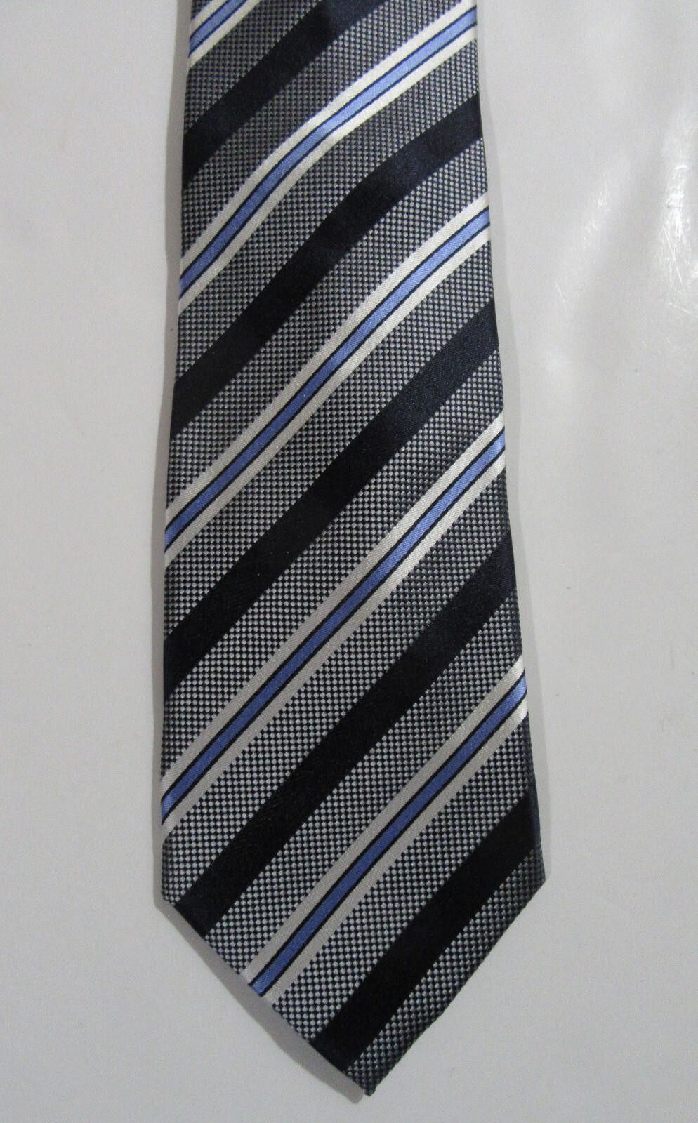 Designer Donald J. Trump Signature Collection Necktie Blue Striped Size ONE SIZE - 2 Thumbnail