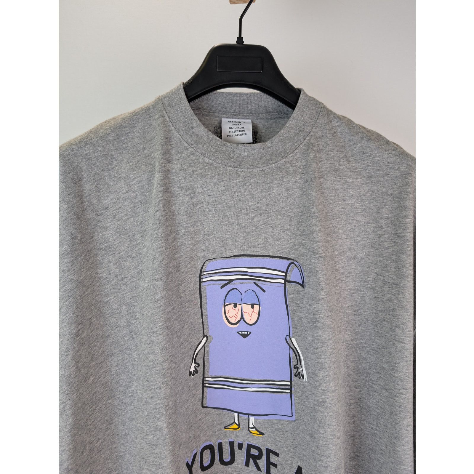 Vetements o1rshd1 Graphic Print Oversized T-Shirt in Grey Size US M / EU 48-50 / 2 - 7 Thumbnail