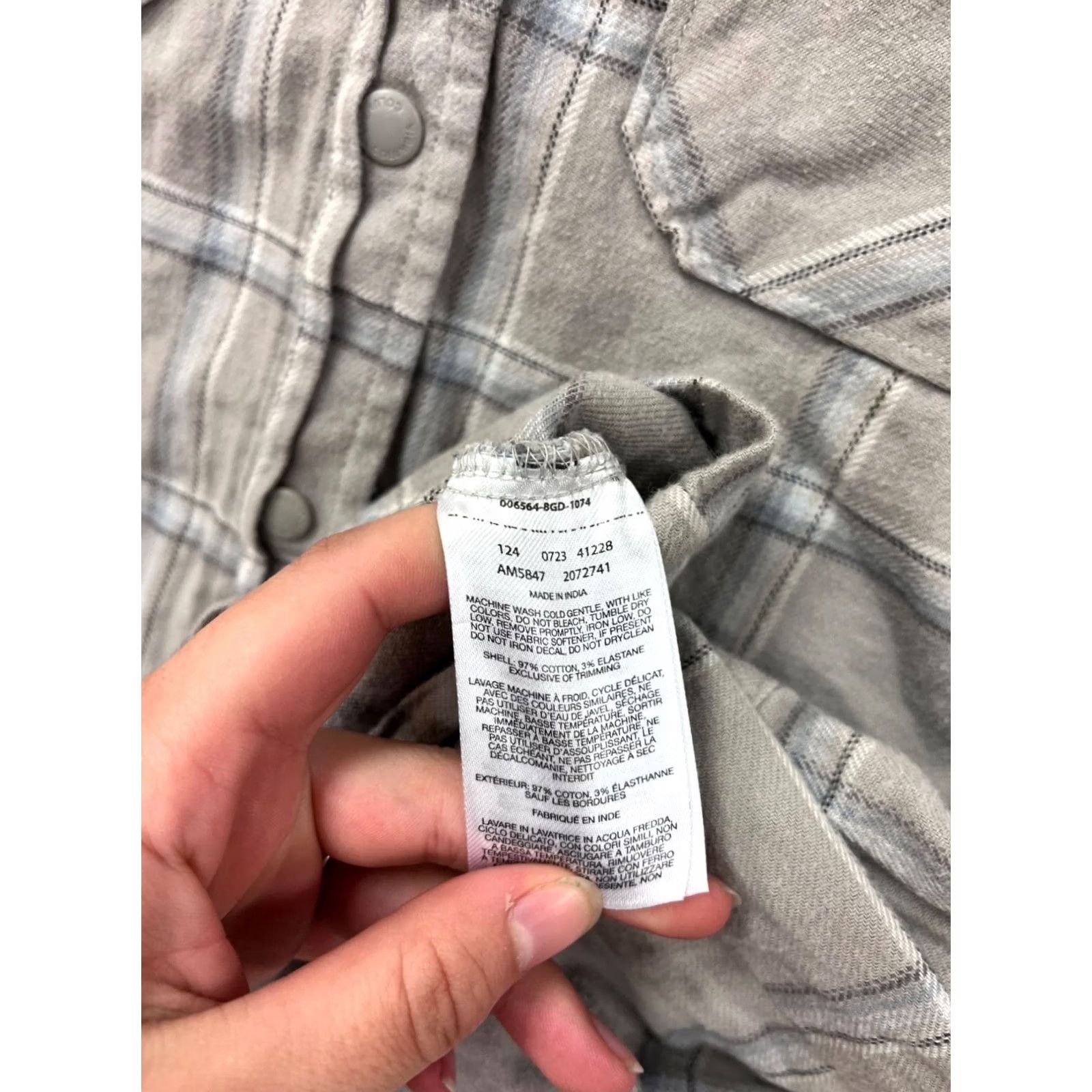 Vintage Columbia Shirt Plaid Button-Up Long Sleeve Gray Tan M Unisex Adults Cotton Like New Size US M / EU 48-50 / 2 - 4 Thumbnail