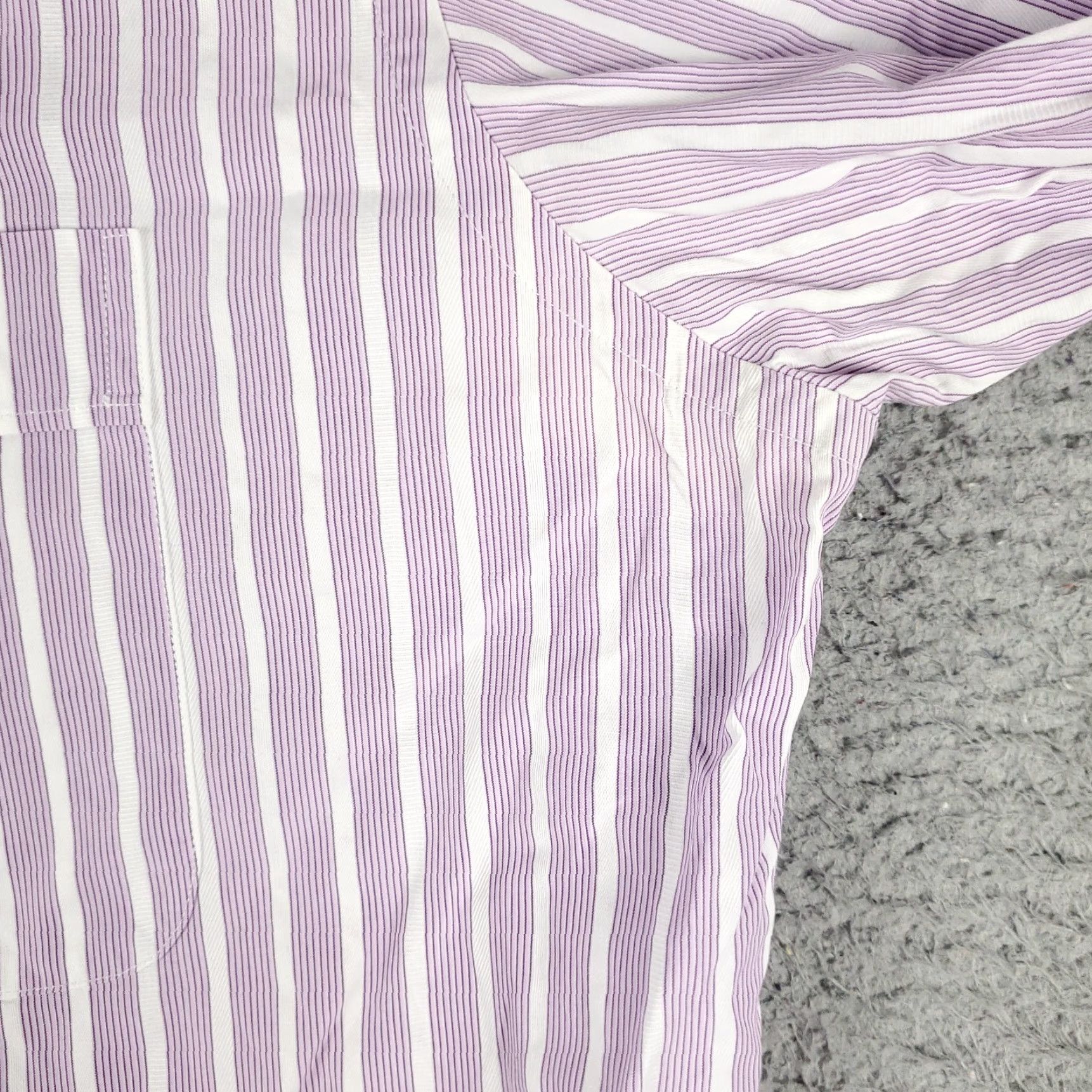 Tommy Bahama Tommy Bahama Shirt Mens 16 Purple Striped Dress Button Up Long Sleeve Size 42R - 4 Thumbnail