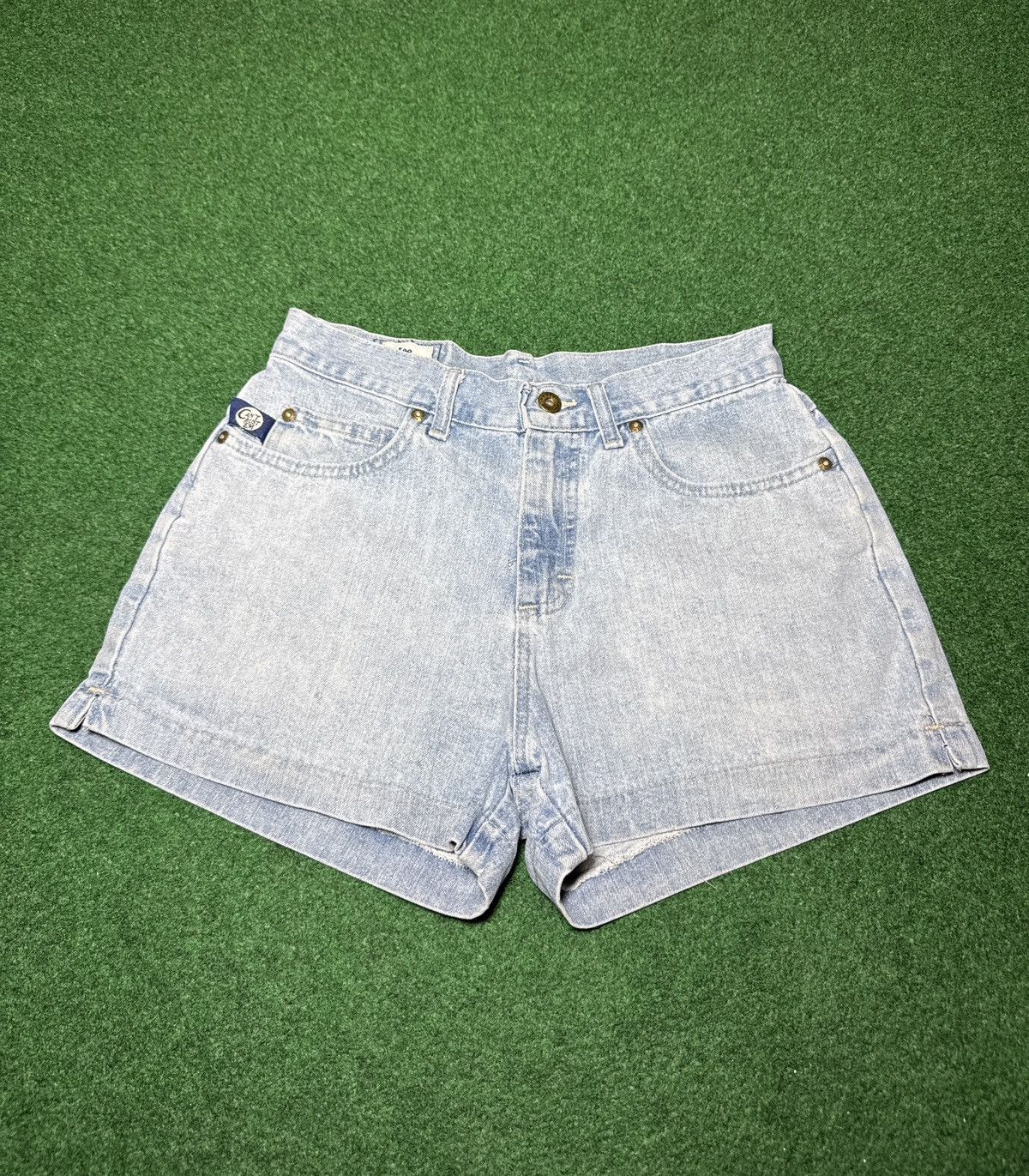 Lee Lee Vintage Low Rise Loose 9 Jorts Denim Shorts 4” Light Size 28" / US 6 / IT 42 - 2 Thumbnail