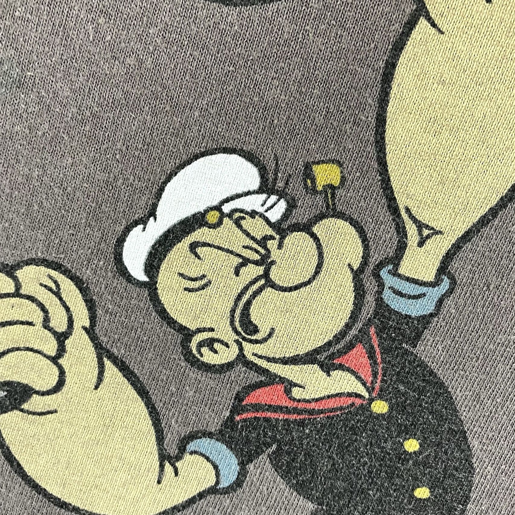 Vintage Popeye The Sailor Man Men T-Shirt XL Gray Crew Neck Short Sleeve Logo 2000s Cartoon Humor Size US XL / EU 56 / 4 - 6 Thumbnail