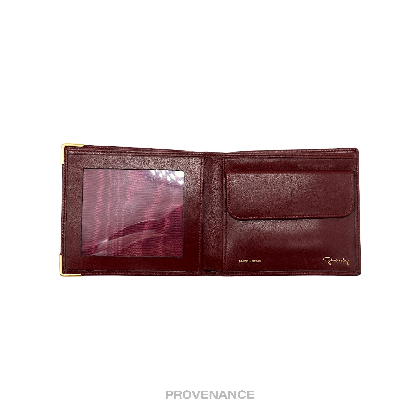 Givenchy 🔴 Givenchy Logo Bifold Wallet - Red Leather Size ONE SIZE - 5 Thumbnail
