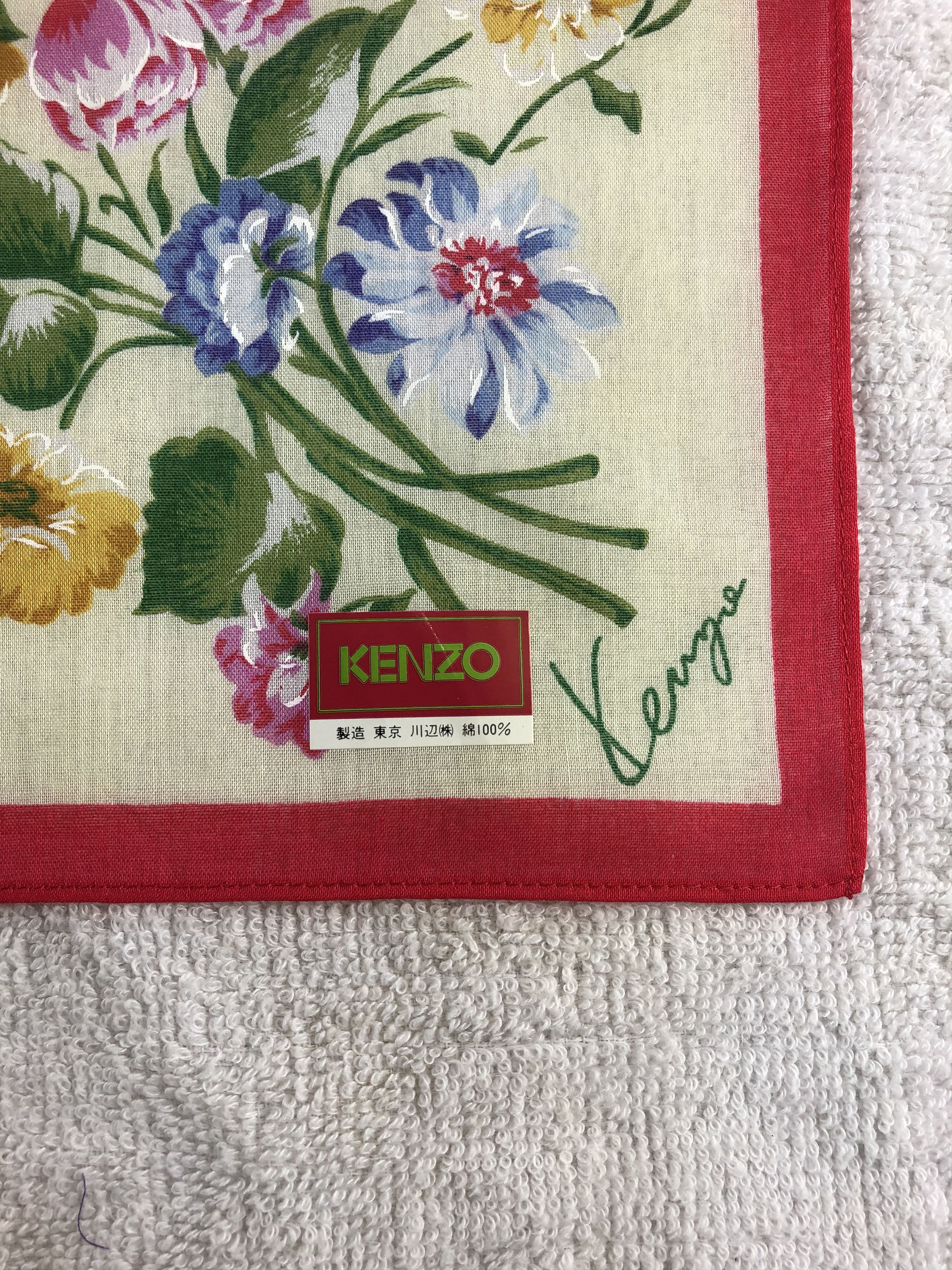 Kenzo × Vintage Kenzo Handkerchief / Bandana / Neckerchief Size ONE SIZE - 5 Thumbnail