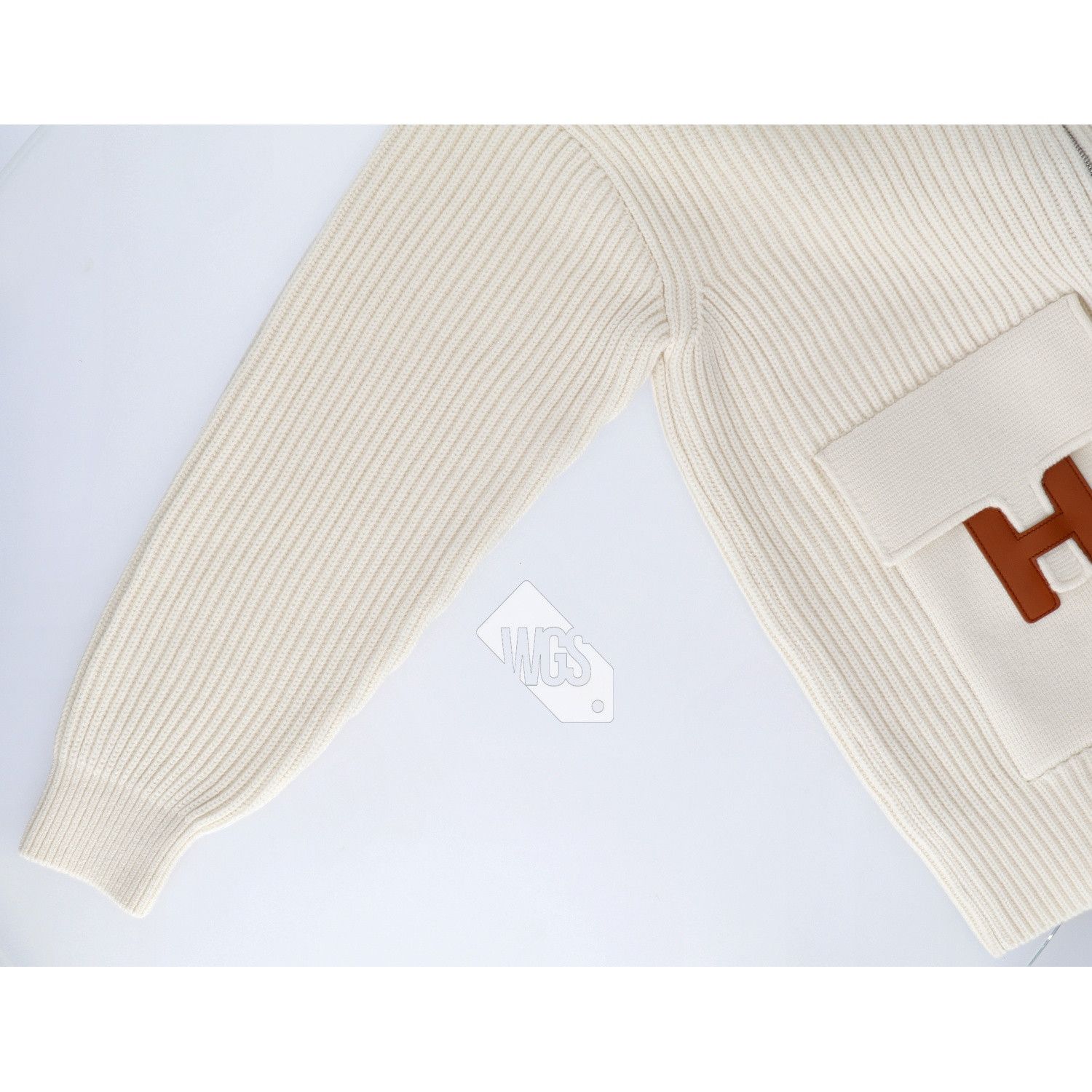 Hermes Hermes H Wool knit jacket Blanc Naturel Size 36 Size XS / US 0-2 / IT 36-38 - 19 Thumbnail