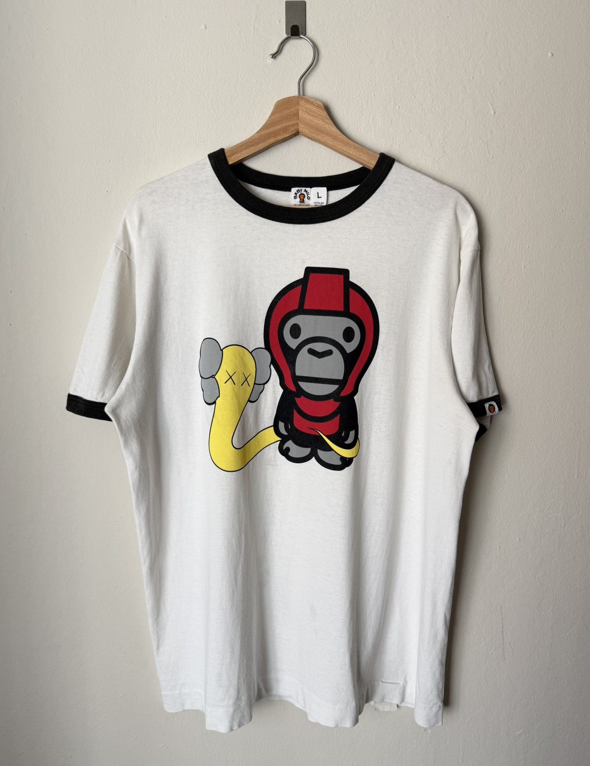 Bape × Kaws Vintage Kaws x Bape Baby Milo T Shirt Sz L Made in Japan Size US L / EU 52-54 / 3 - 2 Thumbnail
