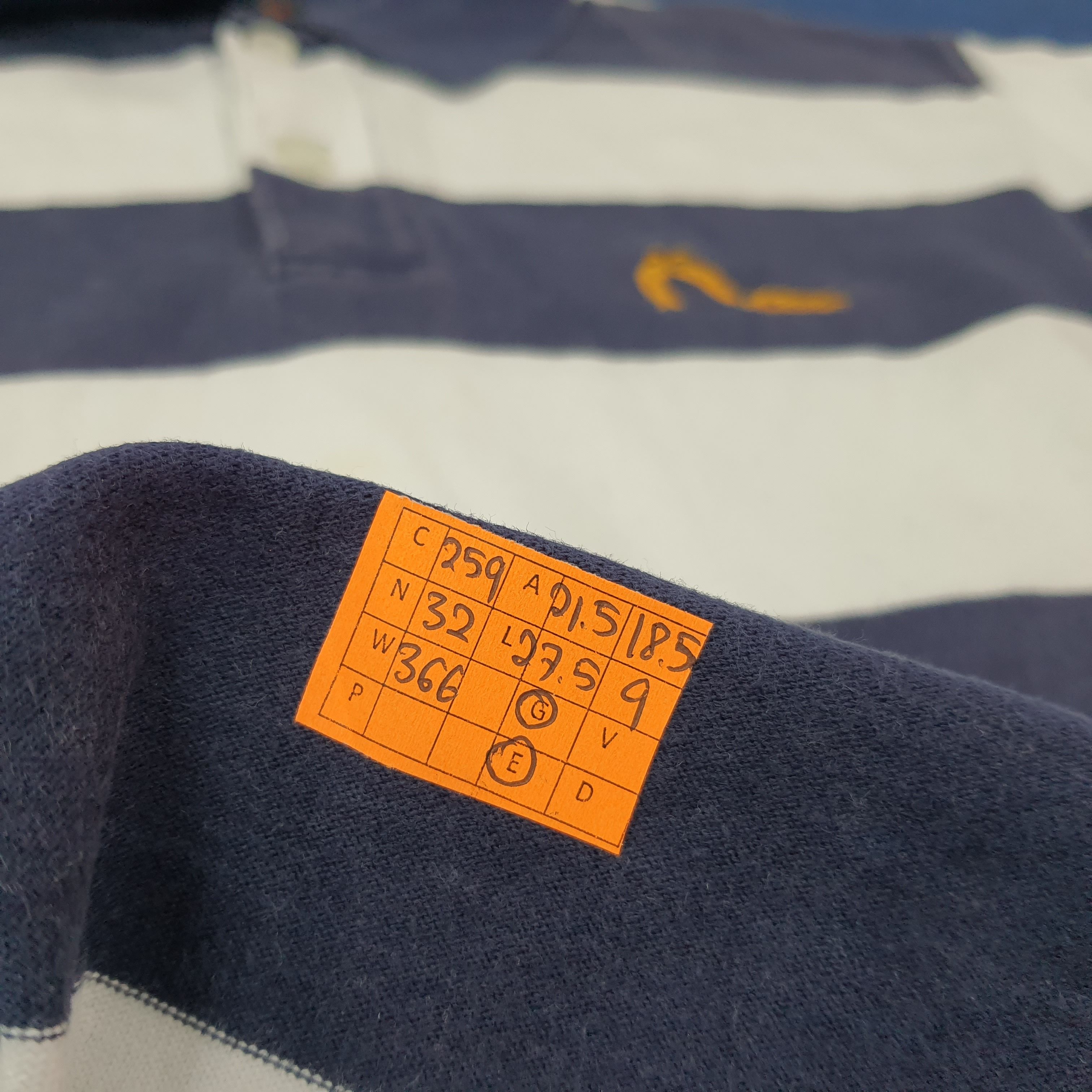 Evisu Vintage Evisu Heritage Japan Striped Polo Shirt C259N32 Size US L / EU 52-54 / 3 - 10 Thumbnail