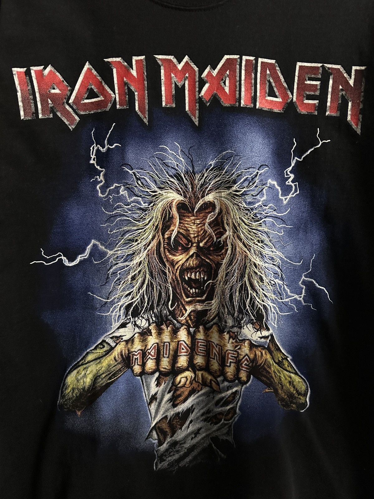 Iron Maiden Rare Vintage T-Shirt Iron Maiden Skull Rock Band Size US M / EU 48-50 / 2 - 2 Thumbnail