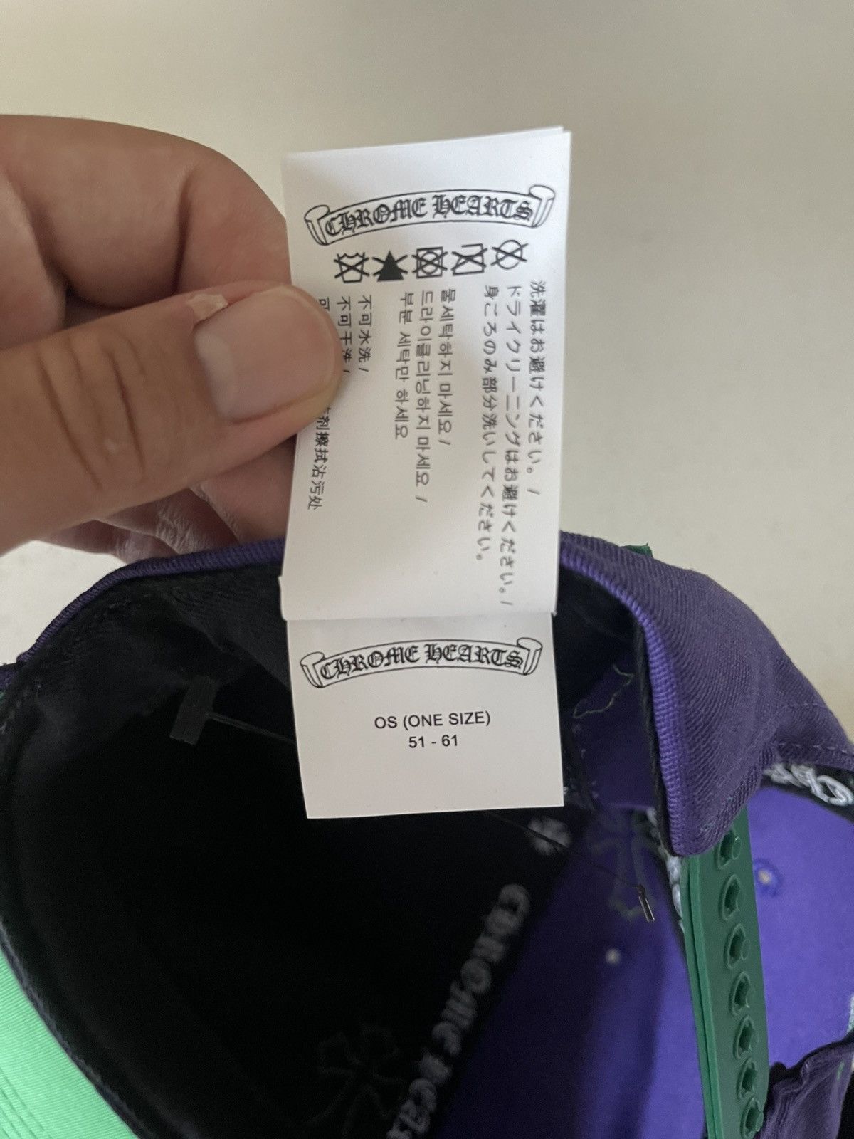 Chrome Hearts Chrome Hearts Patched Hat Purple Green Size ONE SIZE - 11 Thumbnail