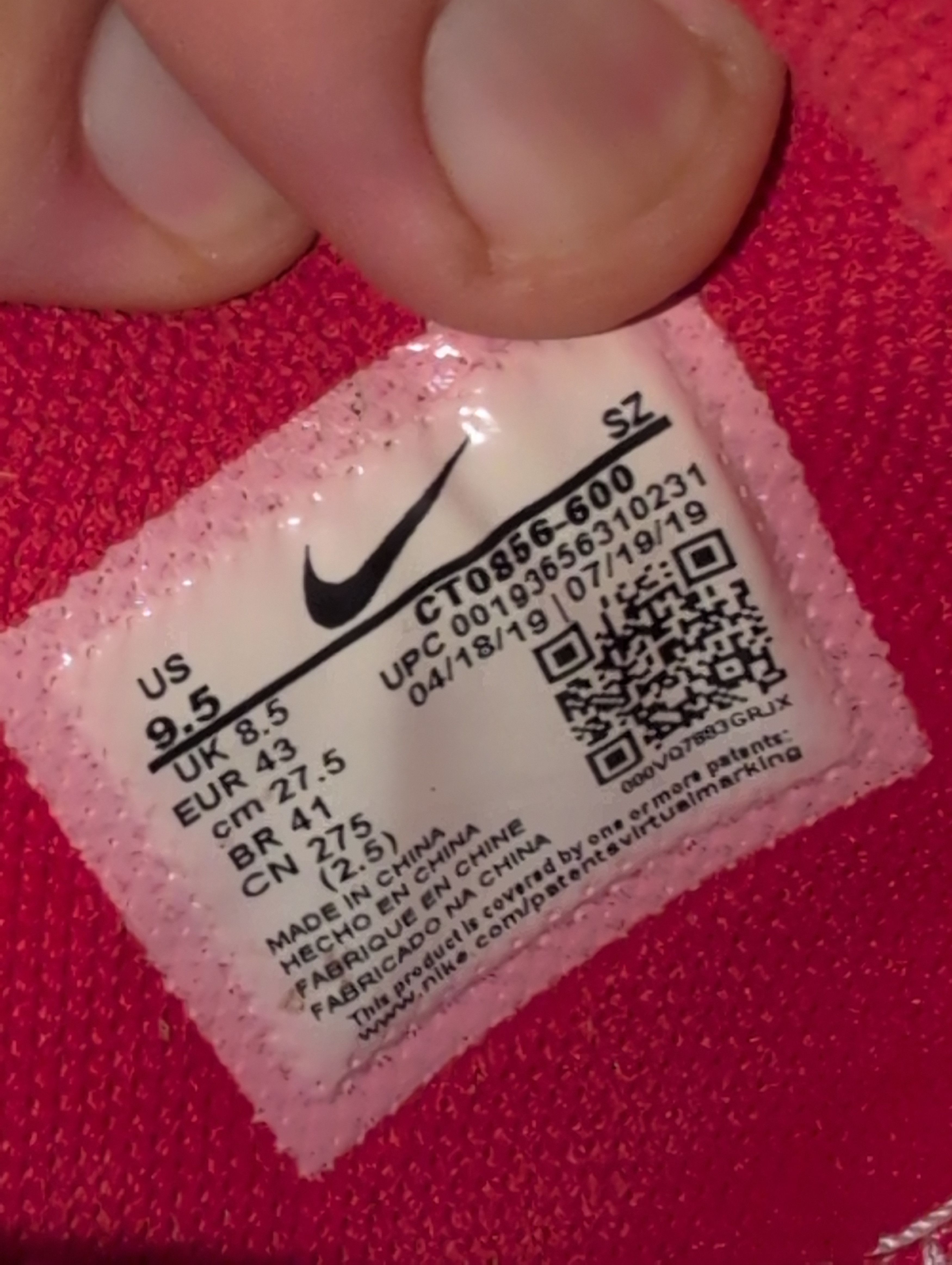 Nike × Off-White Nike Dunk Low Off-White University Red Size US 9.5 / EU 42-43 - 12 Thumbnail