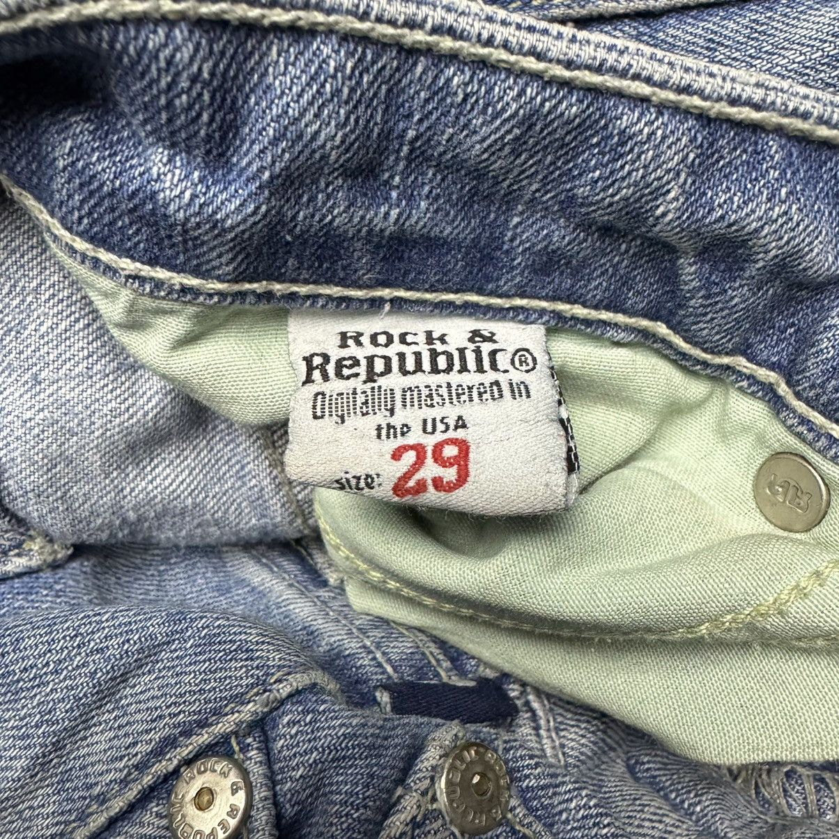 Rock & Republic × Vintage Vintage Y2K Rock Republic x Victoria Beckham 00s Denim Jeans Size 29" - 5 Thumbnail