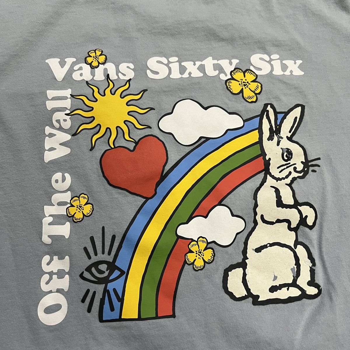 Vans Vans of The Wall Rabbit Rainbow T Shirt Size S / US 4 / IT 40 - 11 Thumbnail