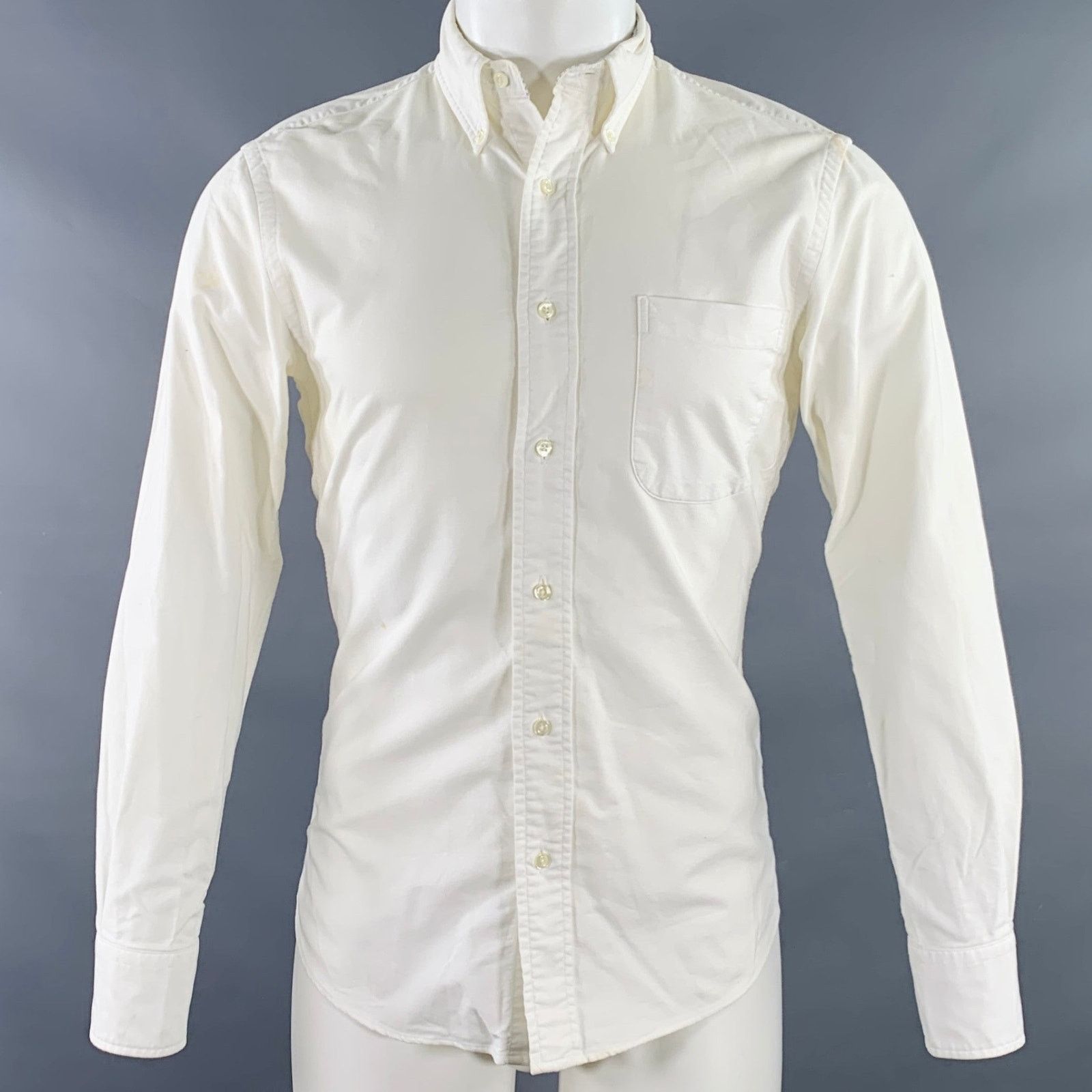 Other SAULT Size S White Cotton One Pocket Long Sleeve Shirt Size US S / EU 44-46 / 1 - 1 Thumbnail