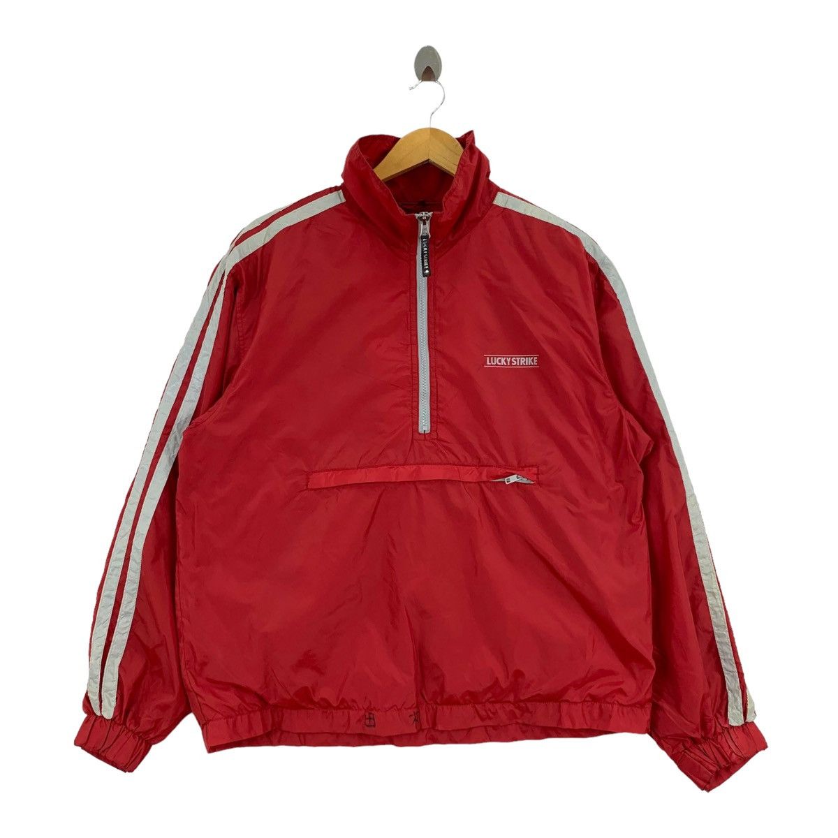Vintage Vintage LUCKY STRIKE Racing Motorsport Half Zipper Anorak Size US M / EU 48-50 / 2 - 1 Thumbnail