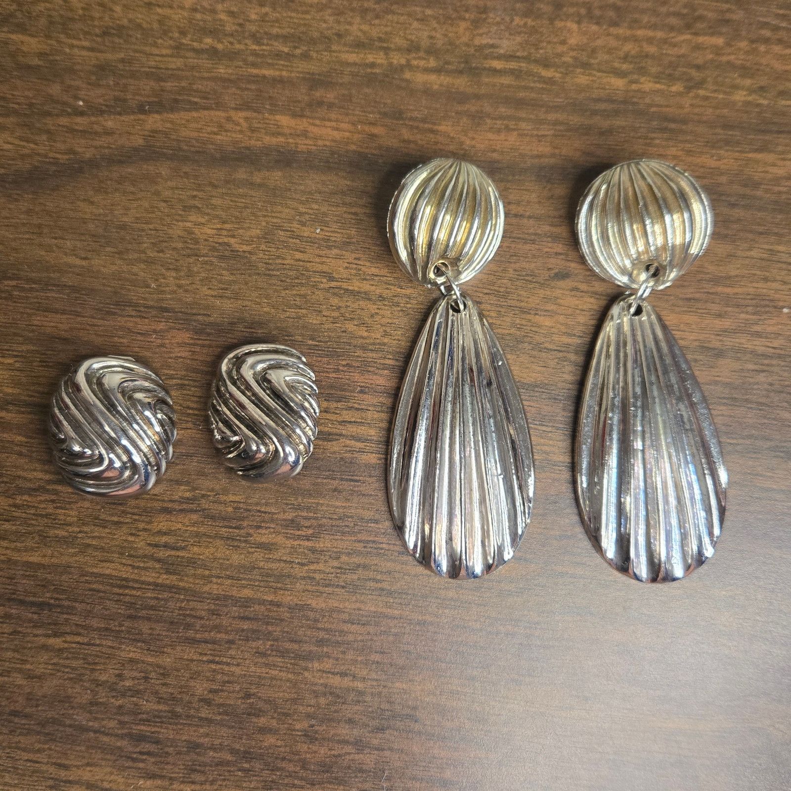 Vintage Vintage Brutalist Earring Set 1970s Modernist Size ONE SIZE - 1 Thumbnail