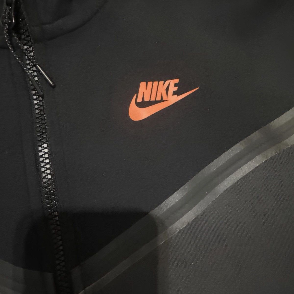 Dark Smoke Grey Orange Orange Nike Tech Hoodie Nike Tech Fleece