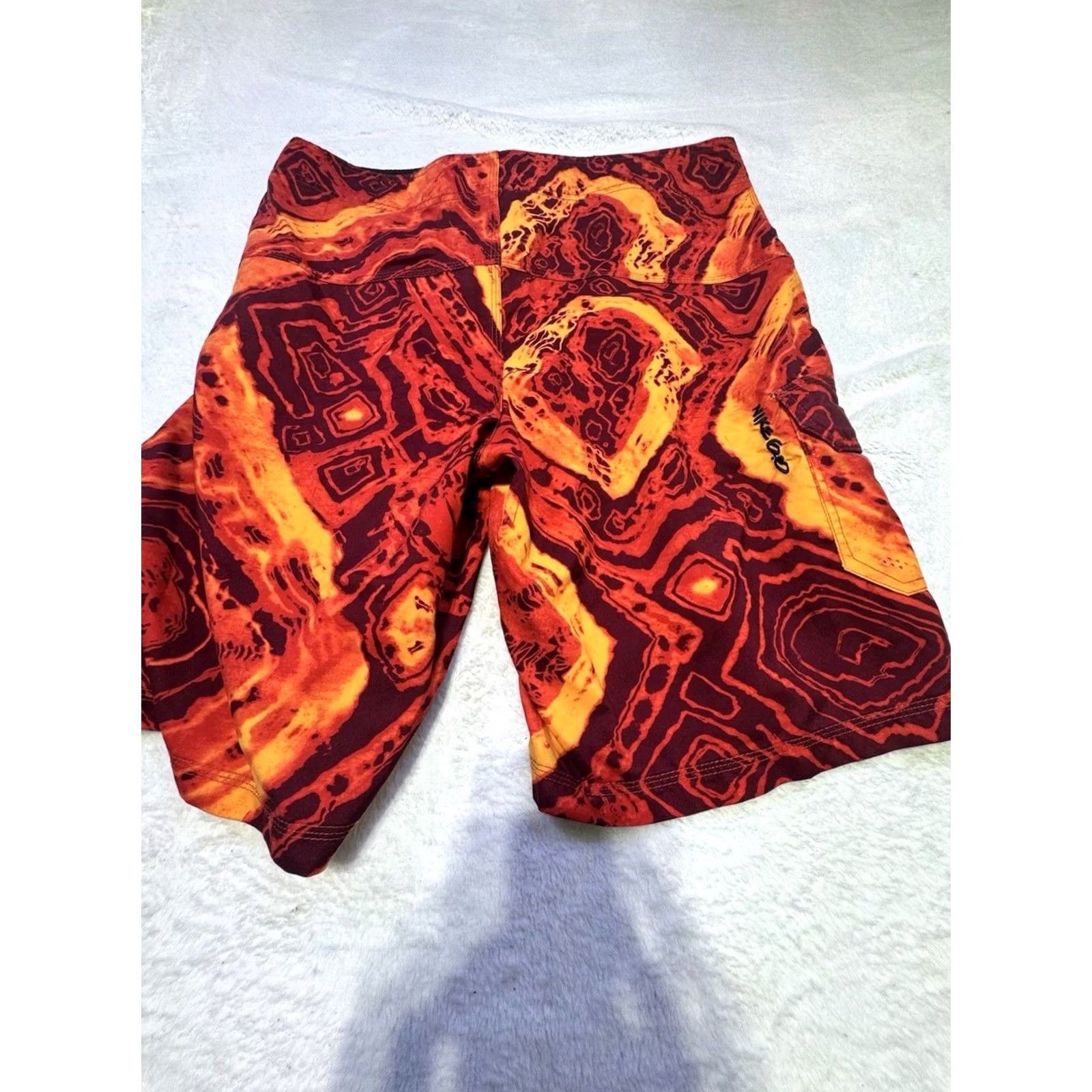 Nike Nike Board Shorts Mens 34 Red Orange Yellow Swim Trunks 6.0 Tie Front EUC Size US 34 / EU 50 - 7 Thumbnail