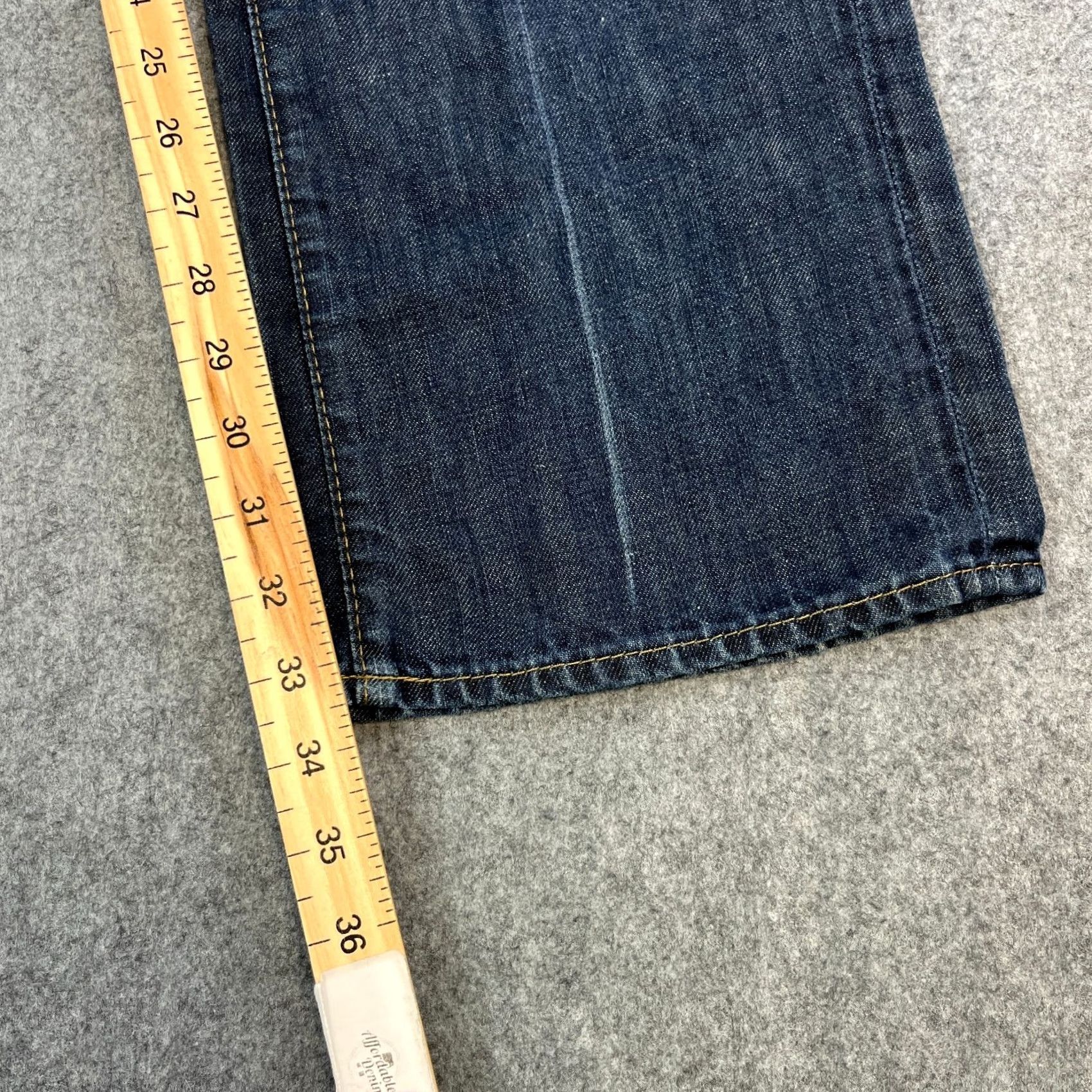 Hugo Boss HUGO BOSS Jeans Relaxed Straight 36 34 Dark Blue Linen Denim 5-Pocket Mens Jeans Size US 36 / EU 52 - 4 Thumbnail