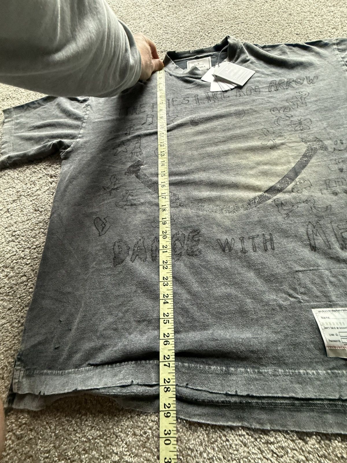 Maison MIHARA YASUHIRO Maison Mihara Yasuhiro bleached smiley graffiti t shirt MMY Size US S / EU 44-46 / 1 - 5 Thumbnail
