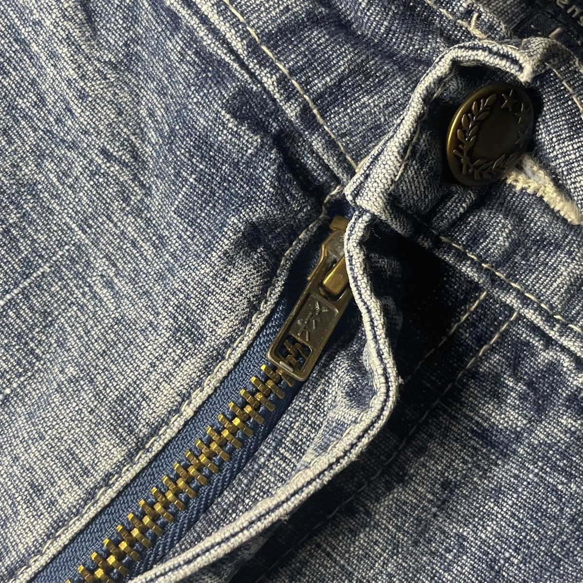 Designer × Vintage Crazy Vintage Denim Jorts Y2K Shorts 90s Size US 30 / EU 46 - 4 Thumbnail