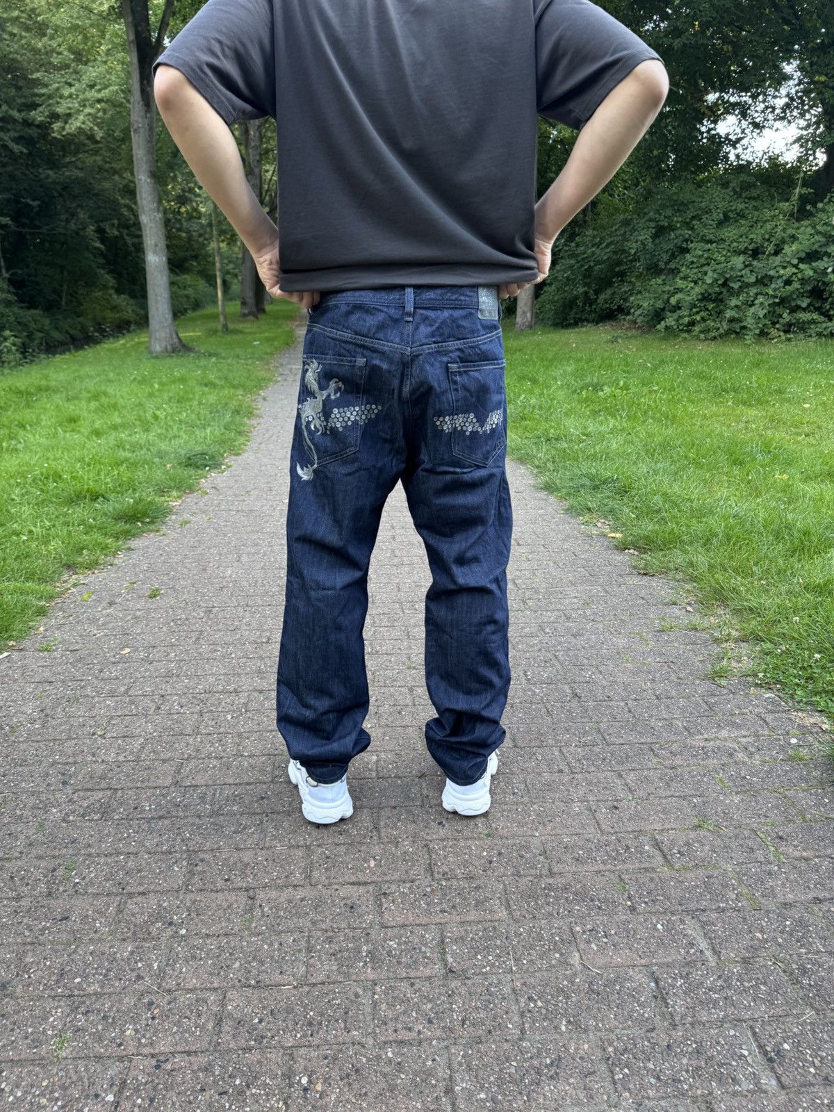 Diesel Diesel Dragon Print Vintage Streetwear Opium Size US 32 / EU 48 - 4 Thumbnail