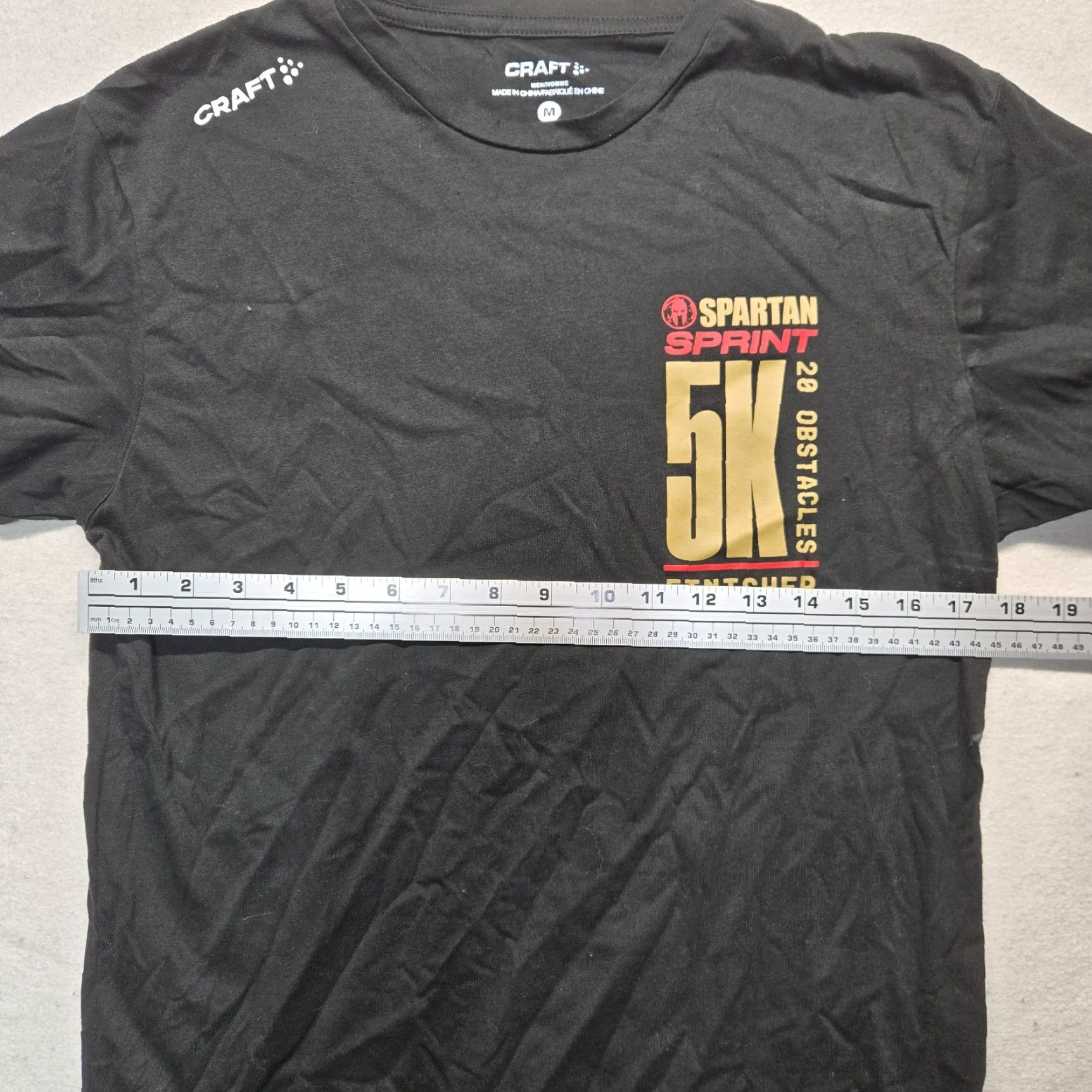 Vintage SPARTAN Shirt Mens T-Shirt Black Breathable Polyester Activewear 2010s 90s Sports Graphic Print Crew Neck Medium Size US M / EU 48-50 / 2 - 4 Thumbnail