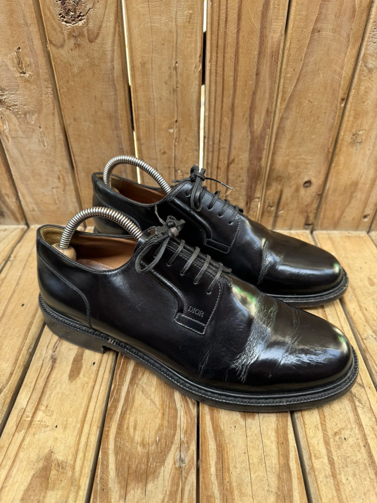 Christian Dior Monsieur Christian Dior black leather derby dress Shoes EUR 41 UK 7 Size US 8 / EU 41 - 2 Thumbnail