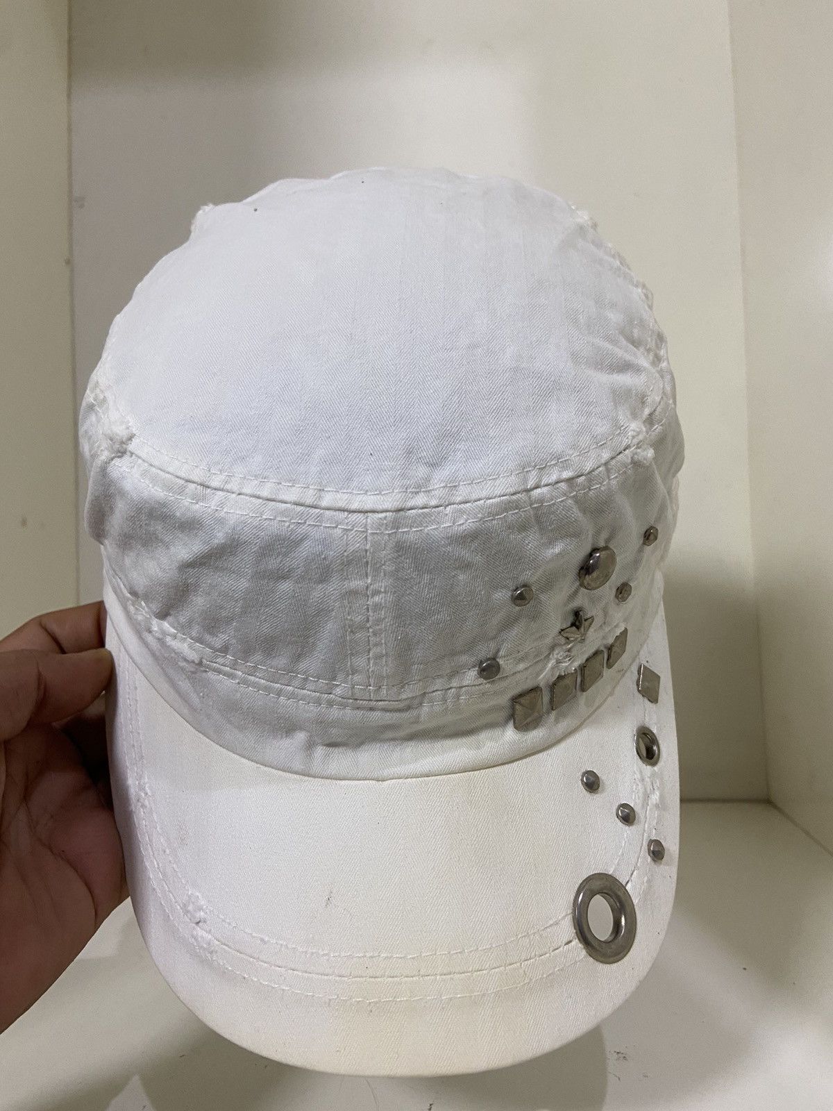 If Six Was Nine × Le Grande Bleu (L.G.B.) Vintage Y2K denim patrol hat L.G.B style Size ONE SIZE - 4 Thumbnail