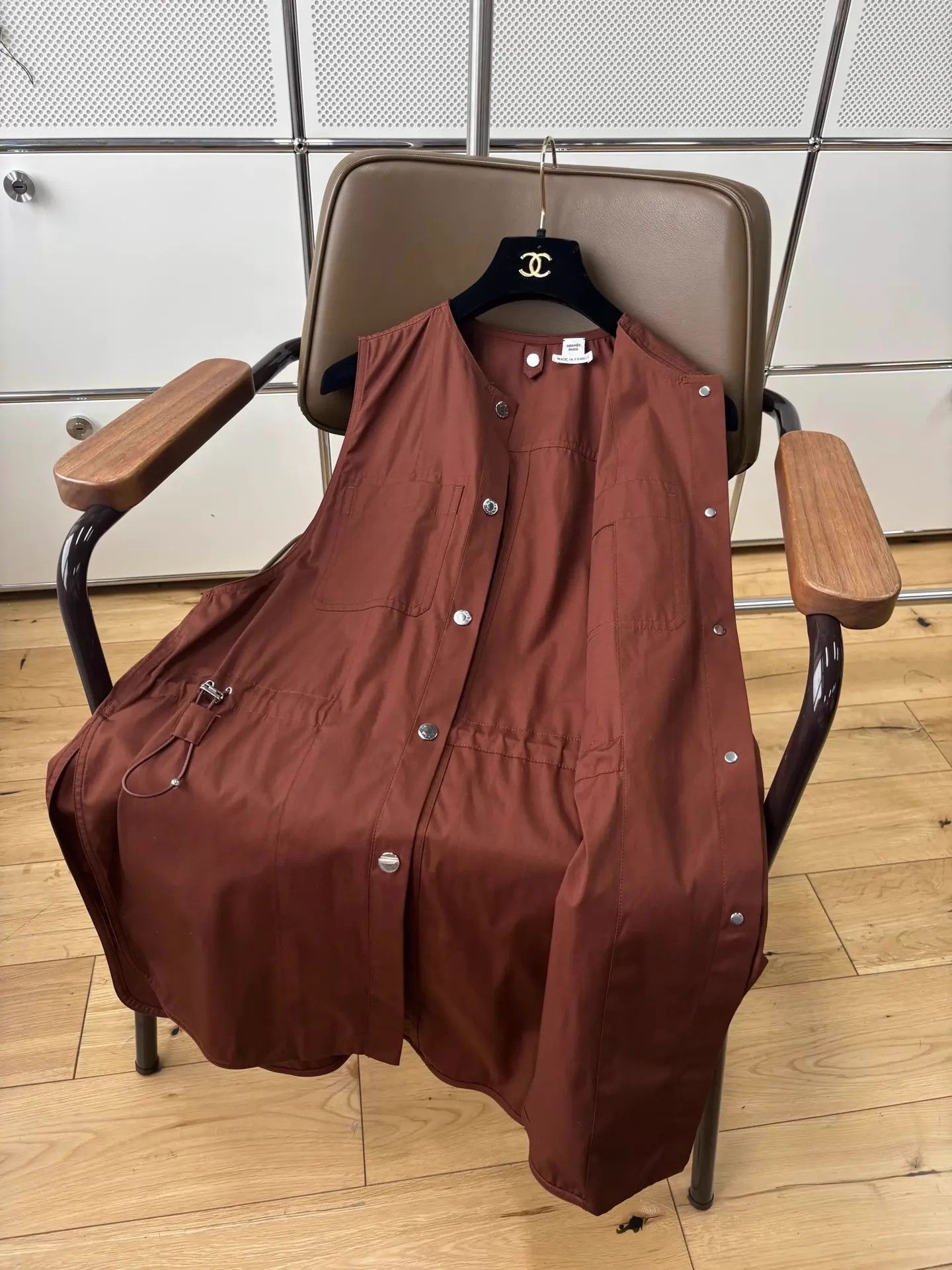 Hermes Hermes Caramel Waistcoat Dress 38 Size S / US 4 / IT 40 - 7 Thumbnail