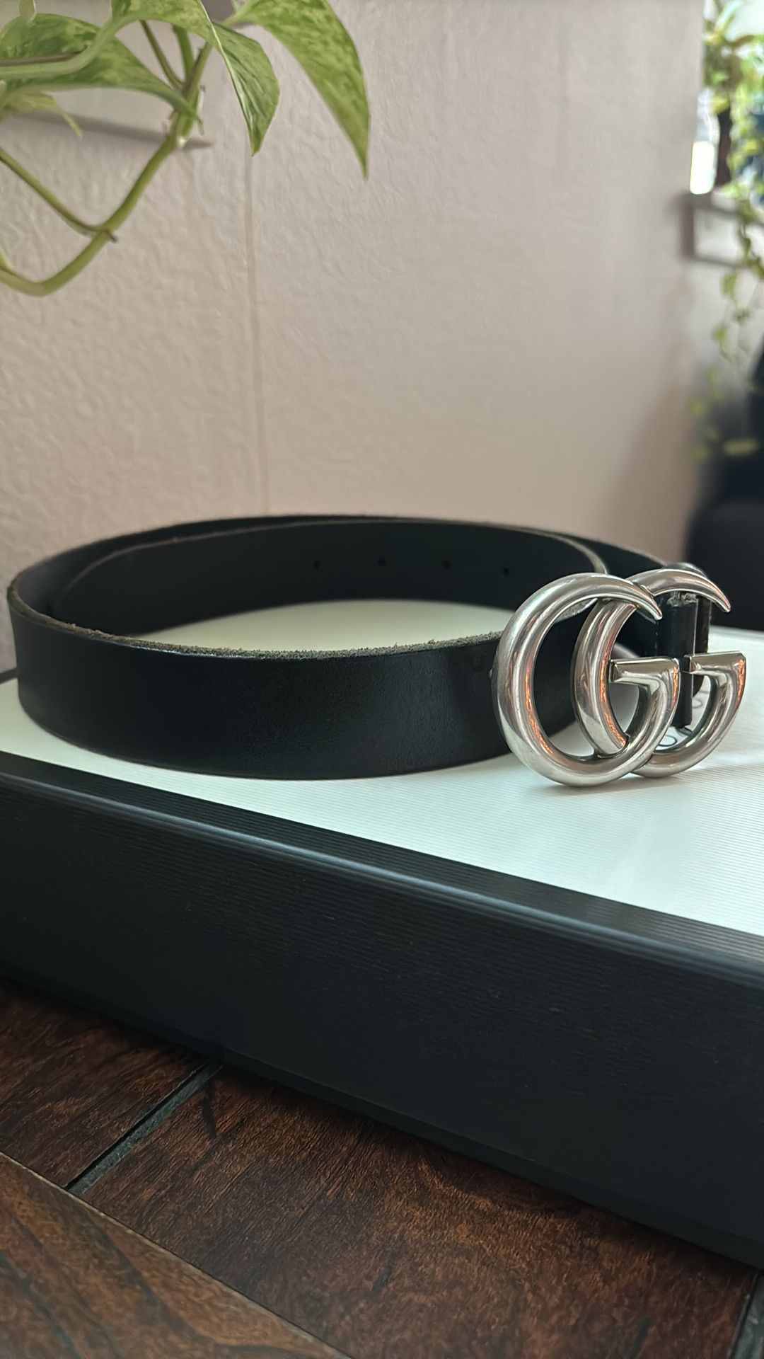 Gucci GG marmont belt with silver buckle size 75 Size ONE SIZE - 2 Thumbnail