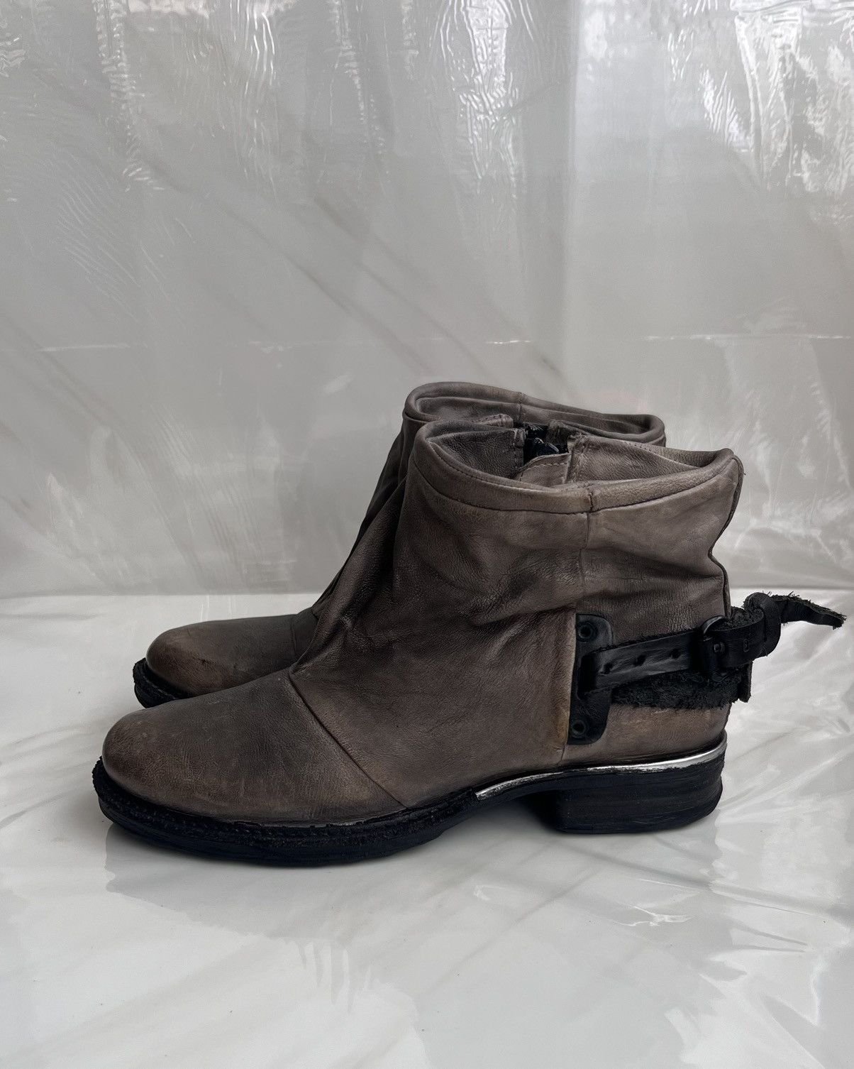A.S.98 As 98 Airstep Zipper Boho Biker Gray distressed boot Size US 8 / IT 38 - 5 Thumbnail