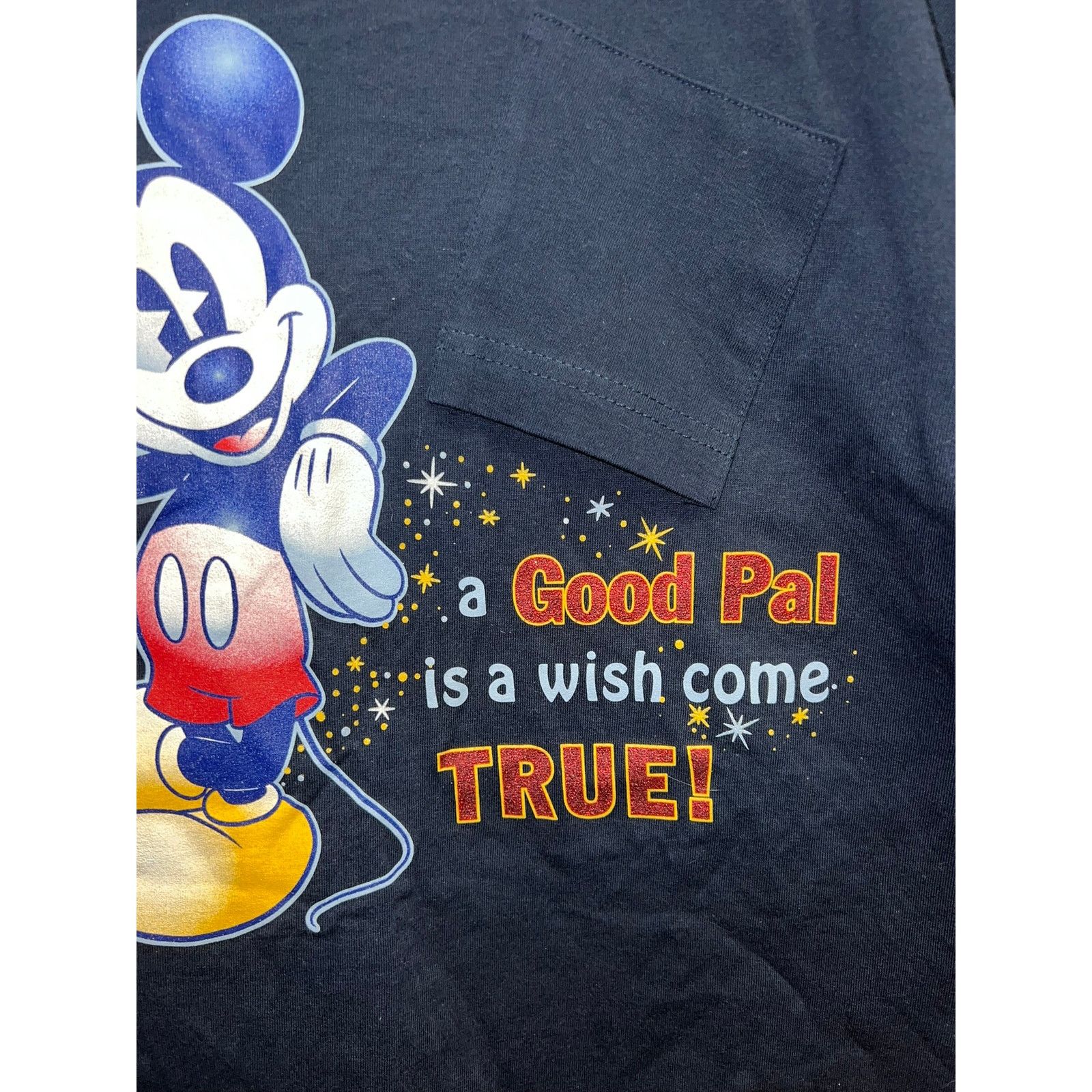 Mickey & Co. Mickey Mouse Shirt Good Pal Pocket Blue Disney Tee Large Size US L / EU 52-54 / 3 - 4 Thumbnail