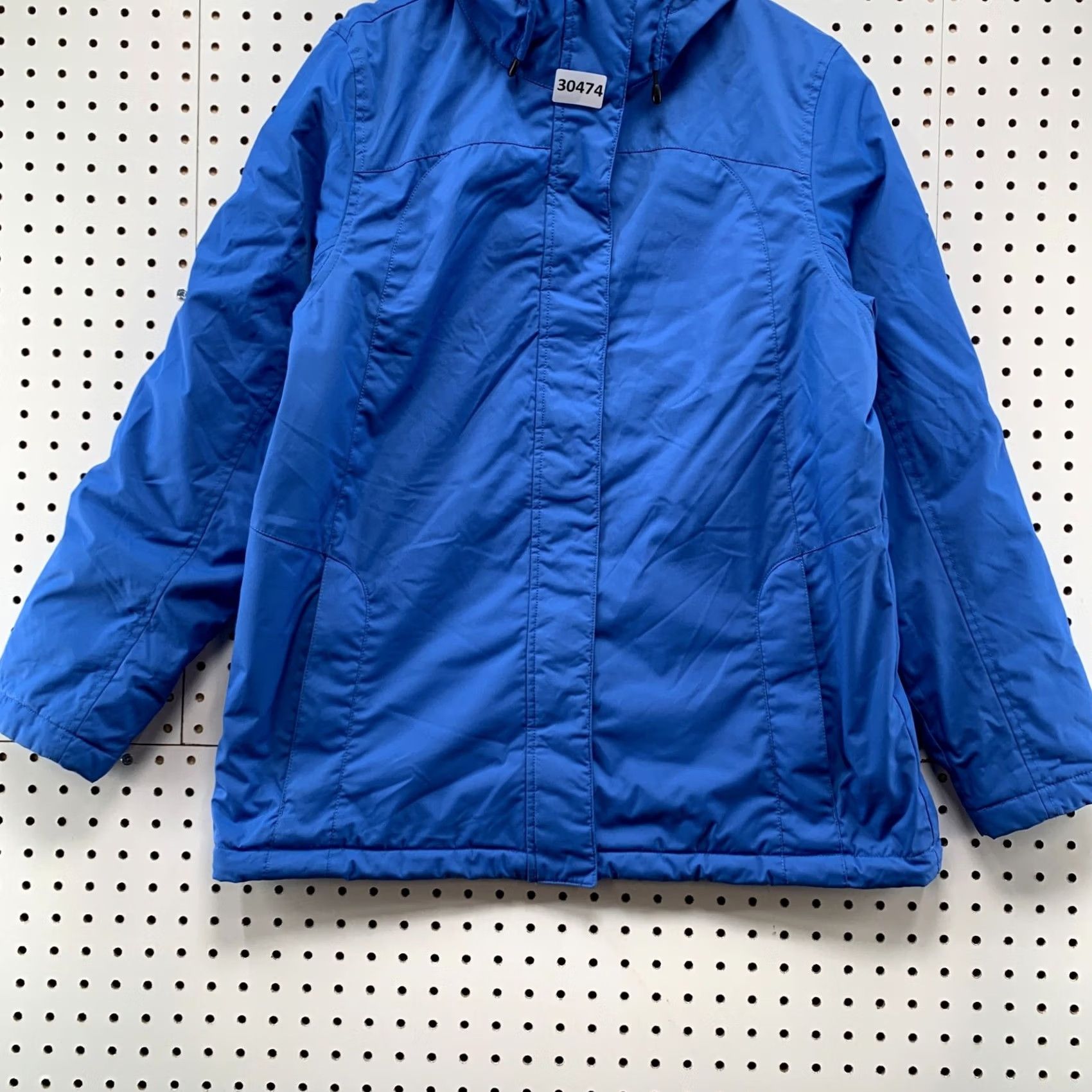 Vintage L.L. Bean Hooded Parka Jacket Womens Medium Blue Sherpa Lined 22x27.5 Size M / US 6-8 / IT 42-44 - 6 Thumbnail