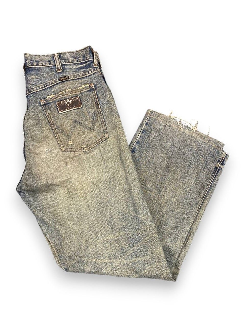 Wrangler vintage wrangler rusty distressed denim nice design Size US 32 / EU 48 - 1 Thumbnail