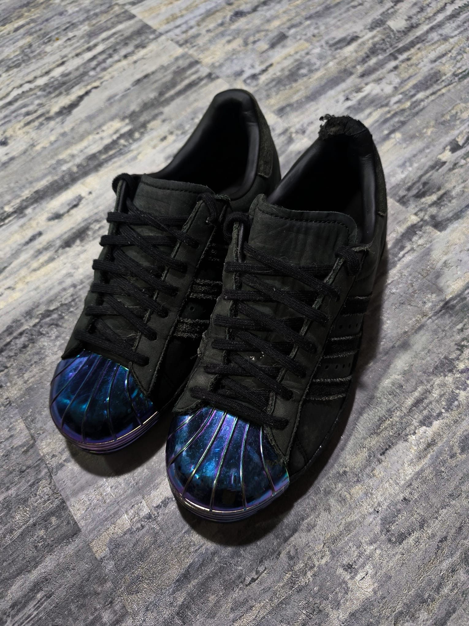 Adidas Adidas Superstar Suede 80s Metal Toe Iridescent Size US 8 / IT 38 - 2 Thumbnail