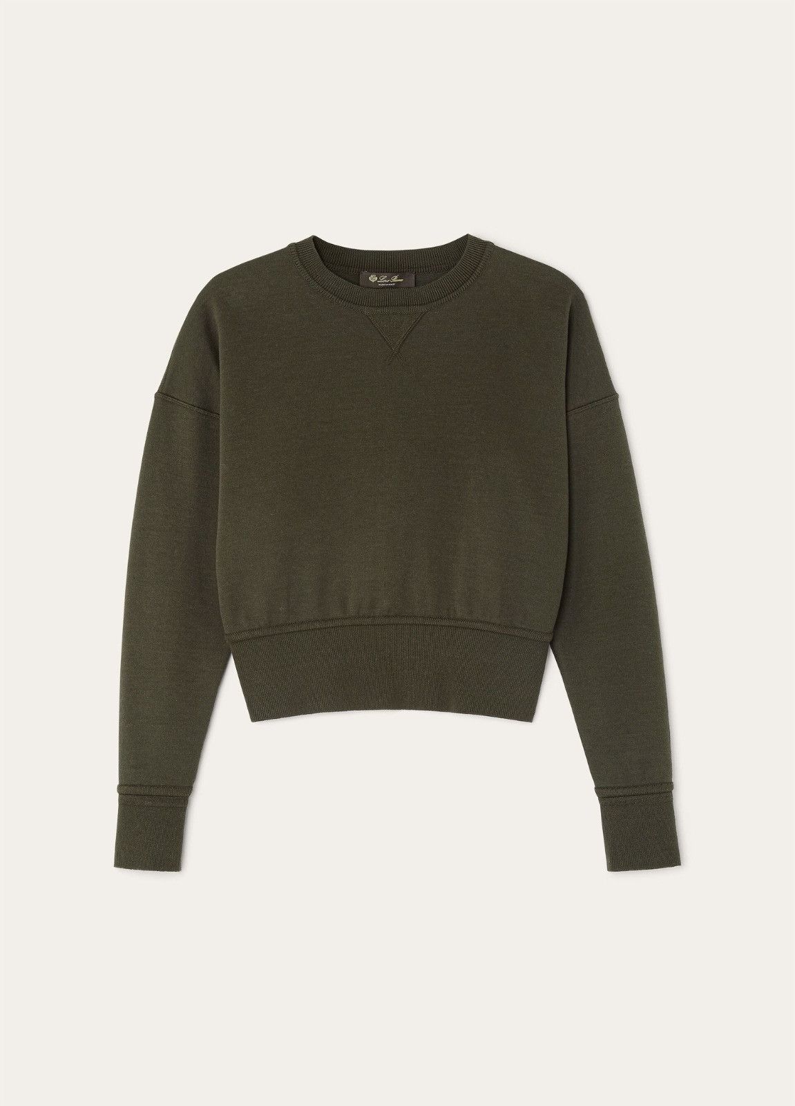 Loro Piana o1srvl11e0526 FAP2181 Viera Sweatshirt in Green Size M / US 6-8 / IT 42-44 - 1 Thumbnail