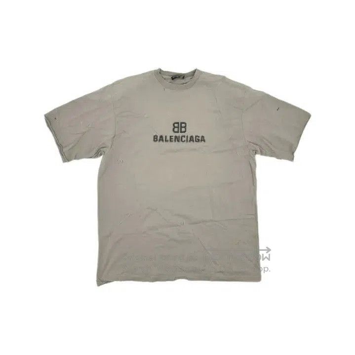 Balenciaga Balenciaga Distressed Logo Short Sleeve Tee. Size US S / EU 44-46 / 1 - 2 Thumbnail