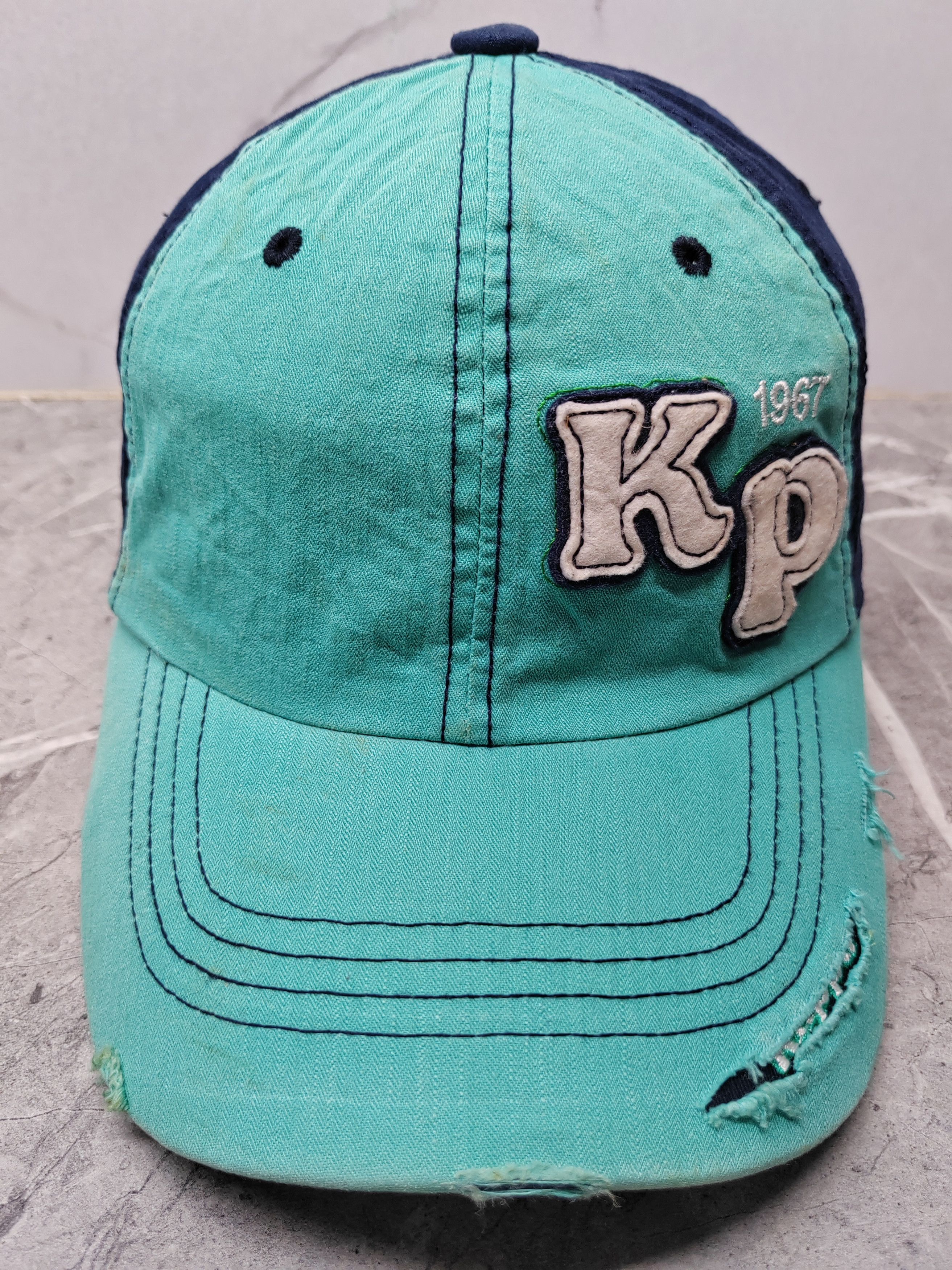 Kappa Vintage KAPPA Sample Distressed Style Cap Hat Size ONE SIZE - 2 Thumbnail