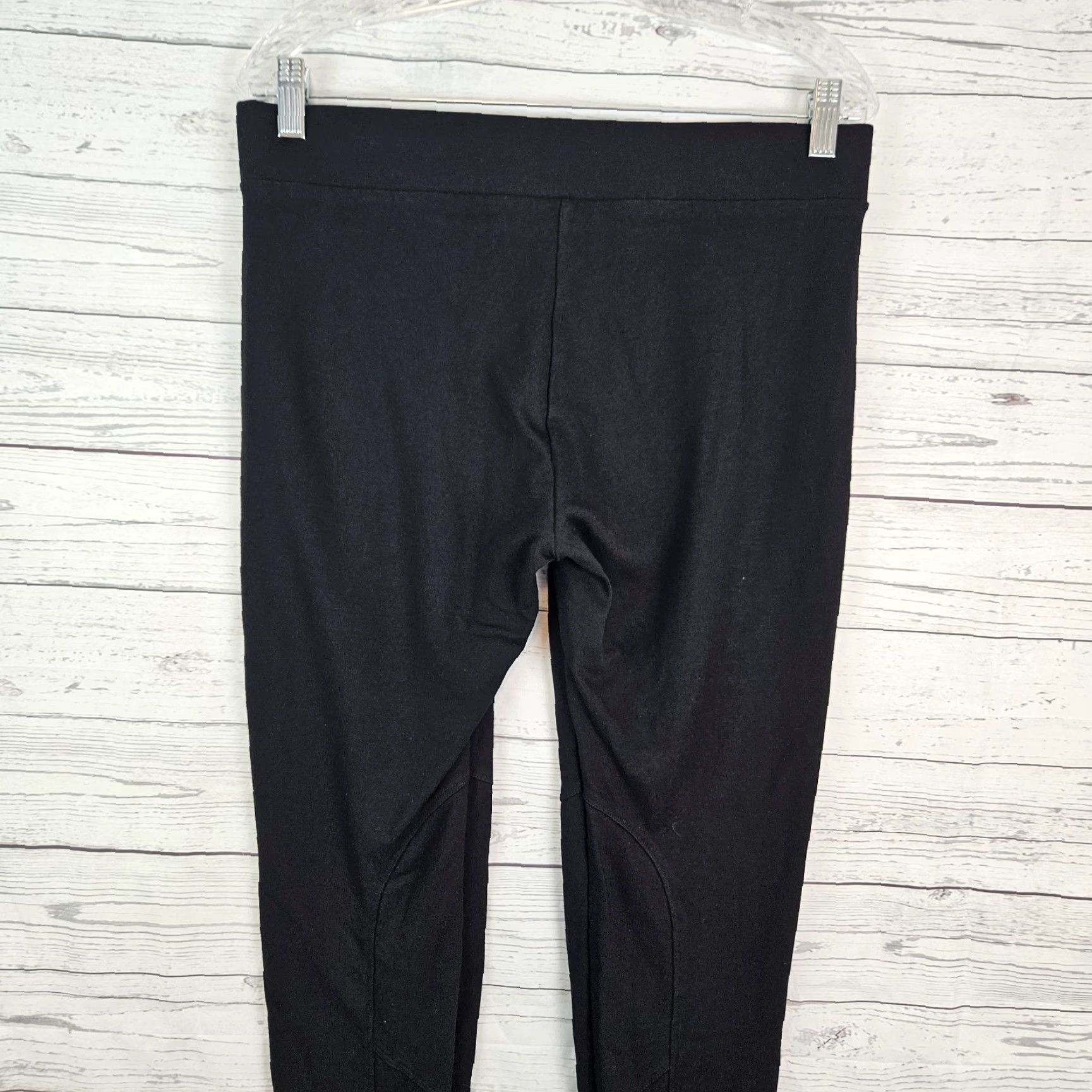 Vintage Cabi Ponte Leggings Womens Medium Black Mid Rise Ankle Zip Knit Pants Size 32" / US 10 / IT 46 - 5 Thumbnail