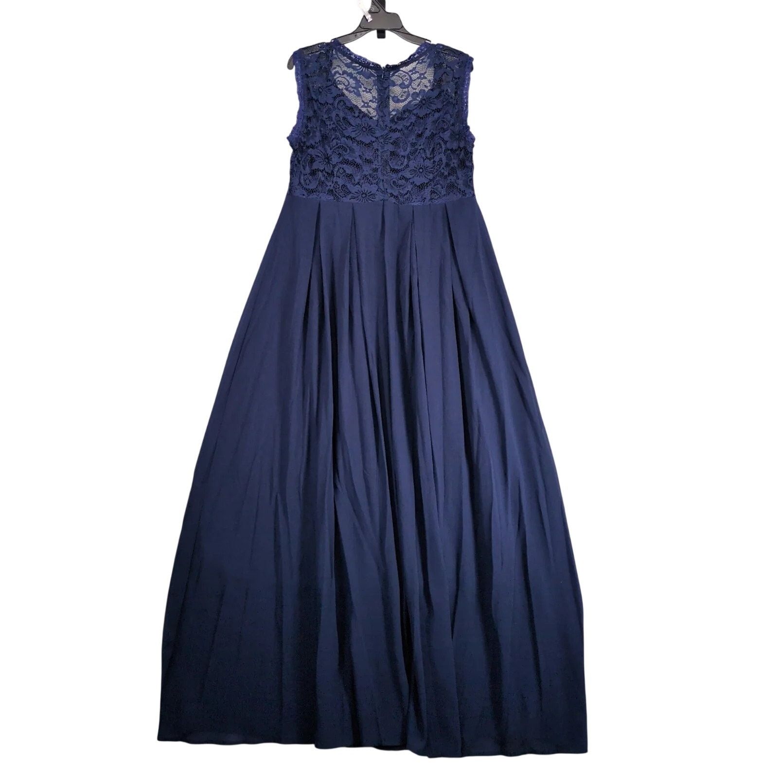 Other UK Emerald Sundae Navy Lace Bodice Chiffon Maxi Dress 3XL Size 3XL / US 20-22 - 2 Thumbnail