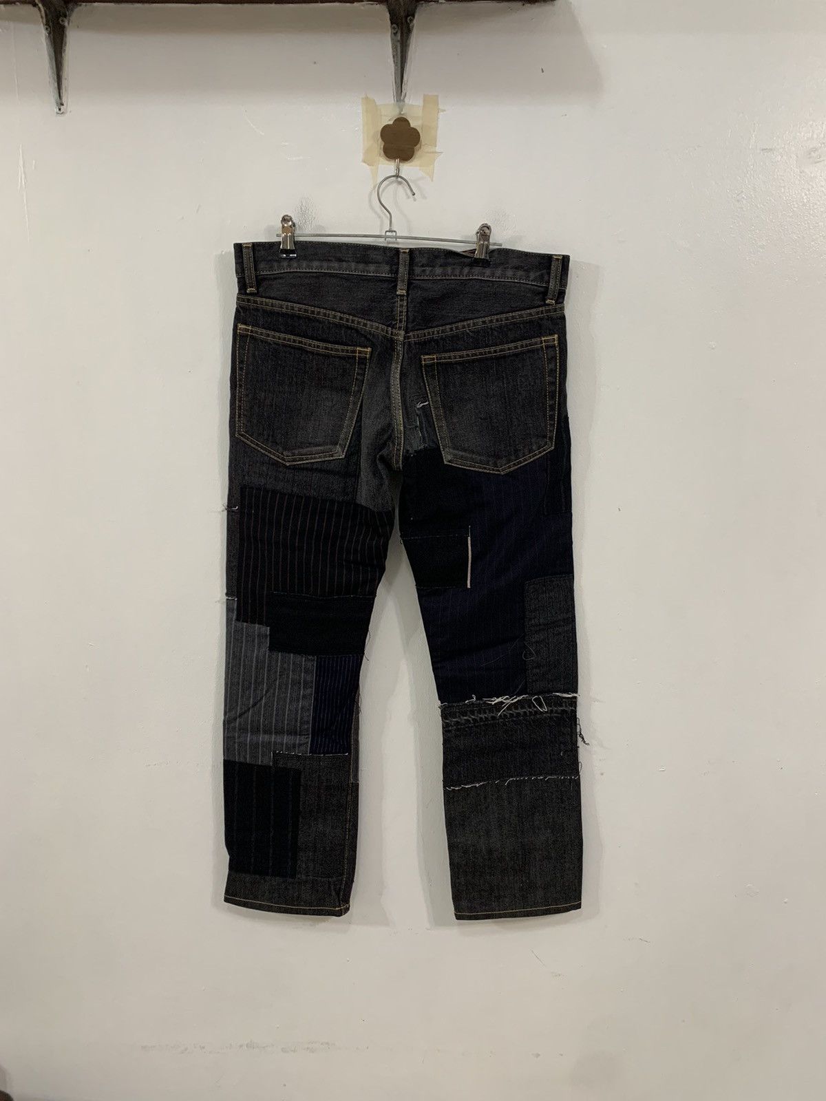 Japanese Brand Junya Watanabe CDG 14AW Patchwork Denim 🔥🔥🔥 Size US 32 / EU 48 - 2 Thumbnail
