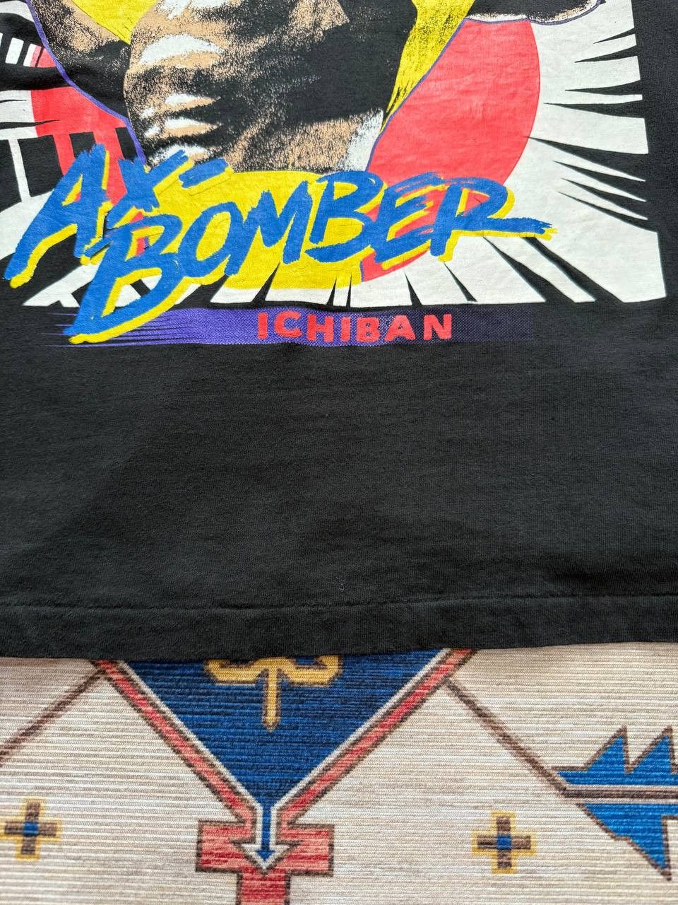 WWE Vintage RARE WWF Ichiban Hulk Hogan Ax-Bomber Shirt Size US L / EU 52-54 / 3 - 4 Thumbnail