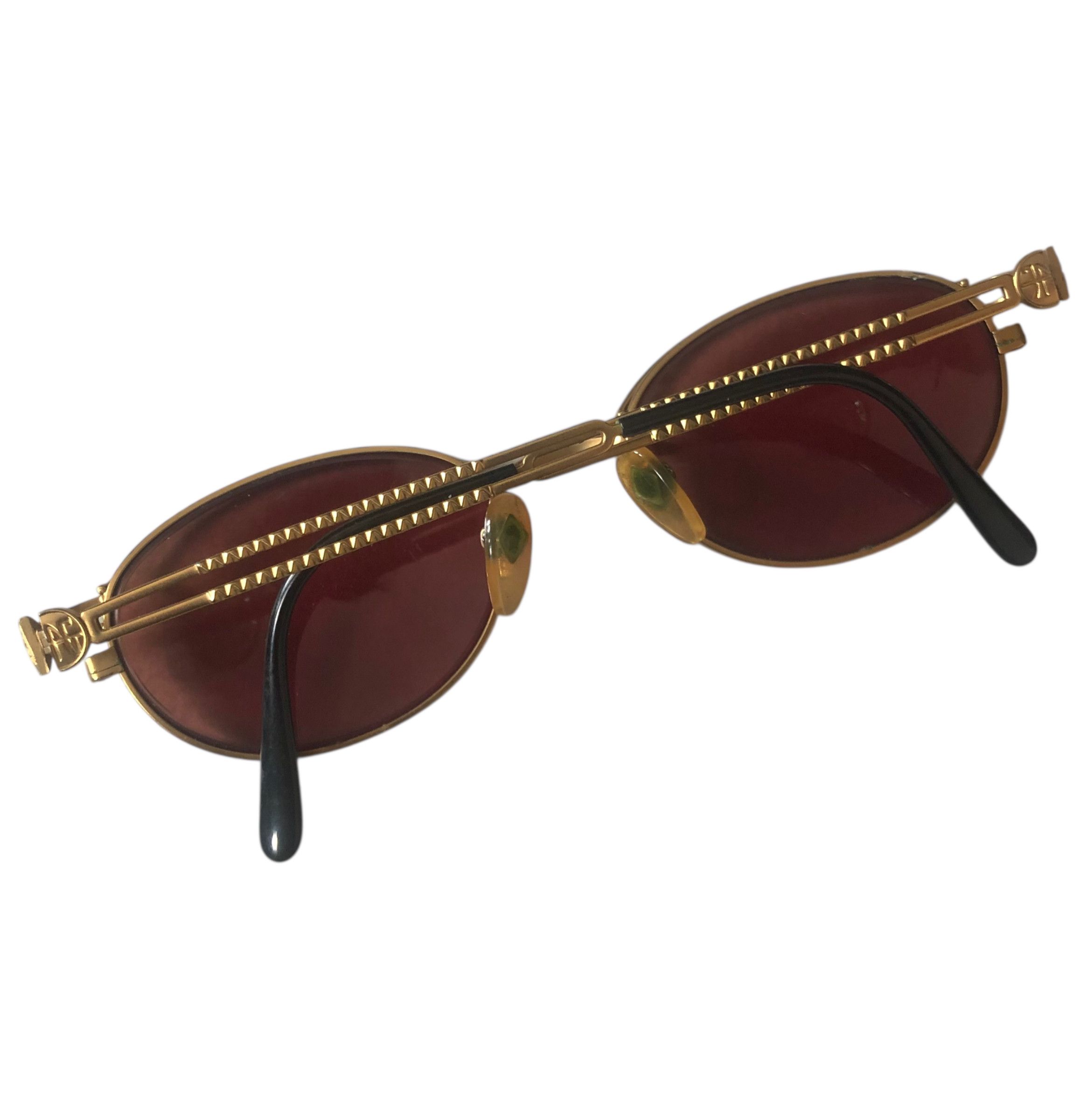 Jean Paul Gaultier 💯🔥Vintage JPG JEAN PAUL GAULTIER 58-6104 Gold Sunglasses Size ONE SIZE - 4 Thumbnail